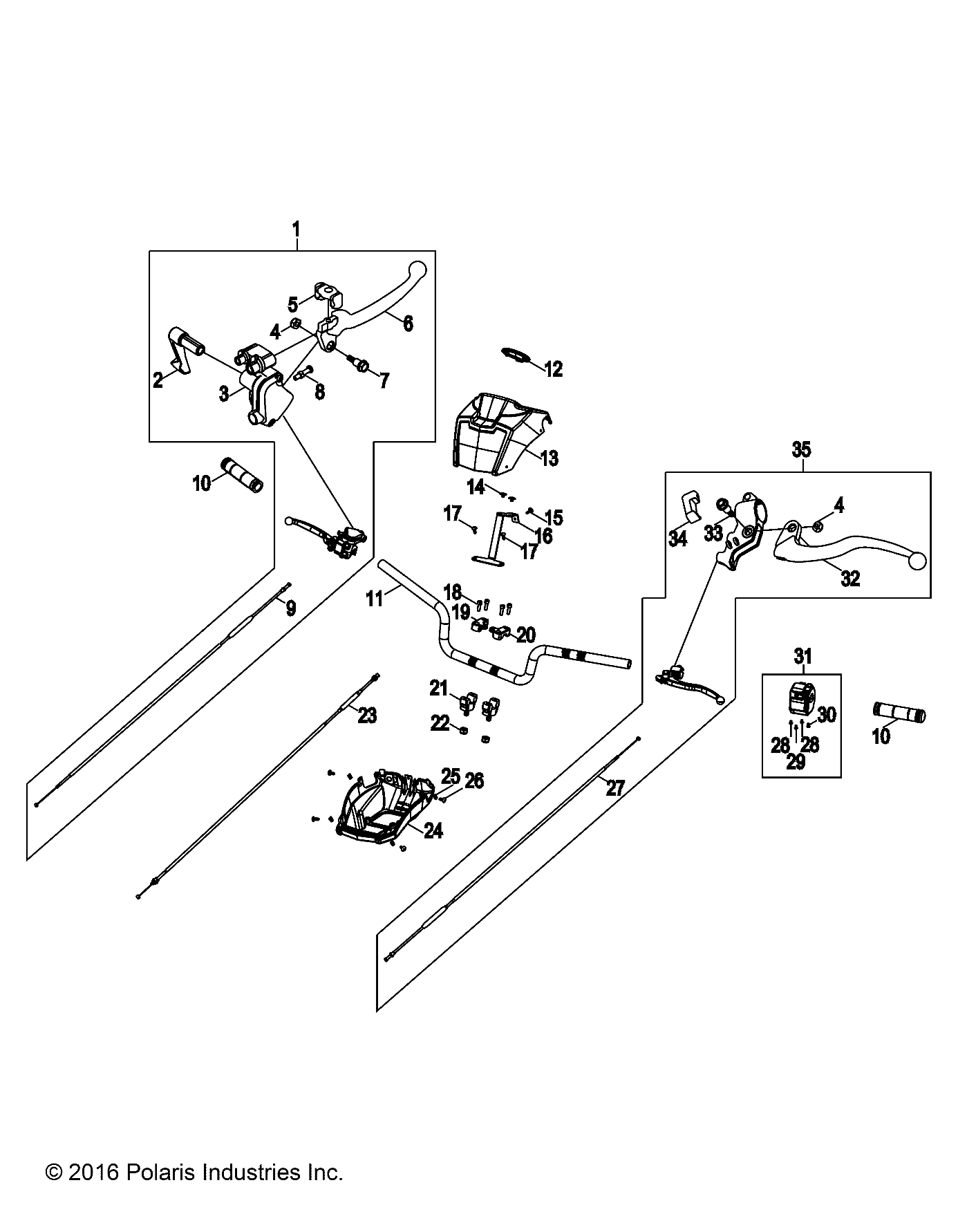 2026 SPORTSMAN 110 R01 - A26YFA11B5 — STEERING, HANDLEBAR - A26YFA11B5 (A00052) diagram