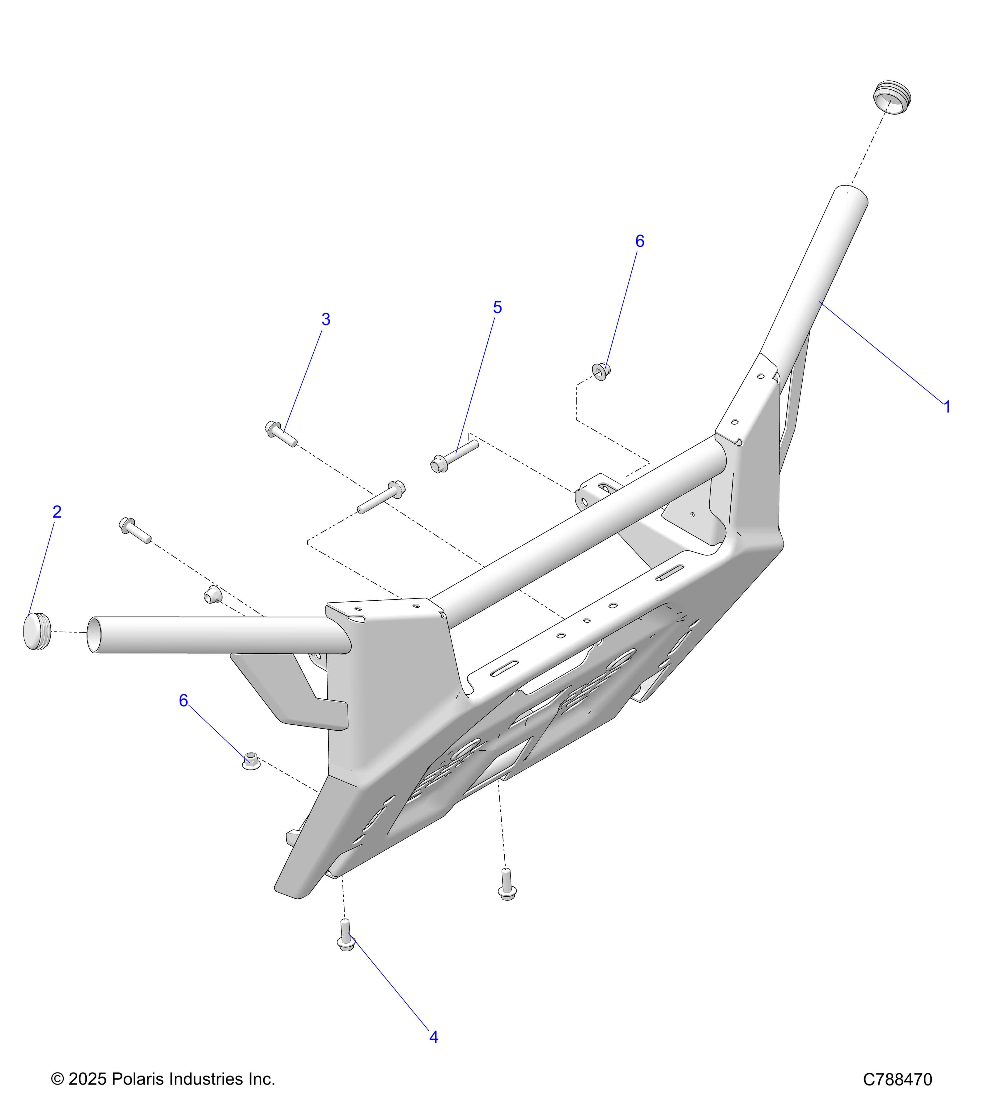 2026 RANGER 1000 CREW EPS β BODY, FRONT BUMPER - R26T6E99A9/AF/AJ/AK/B9/BF/BJ/BK (C788470) diagram