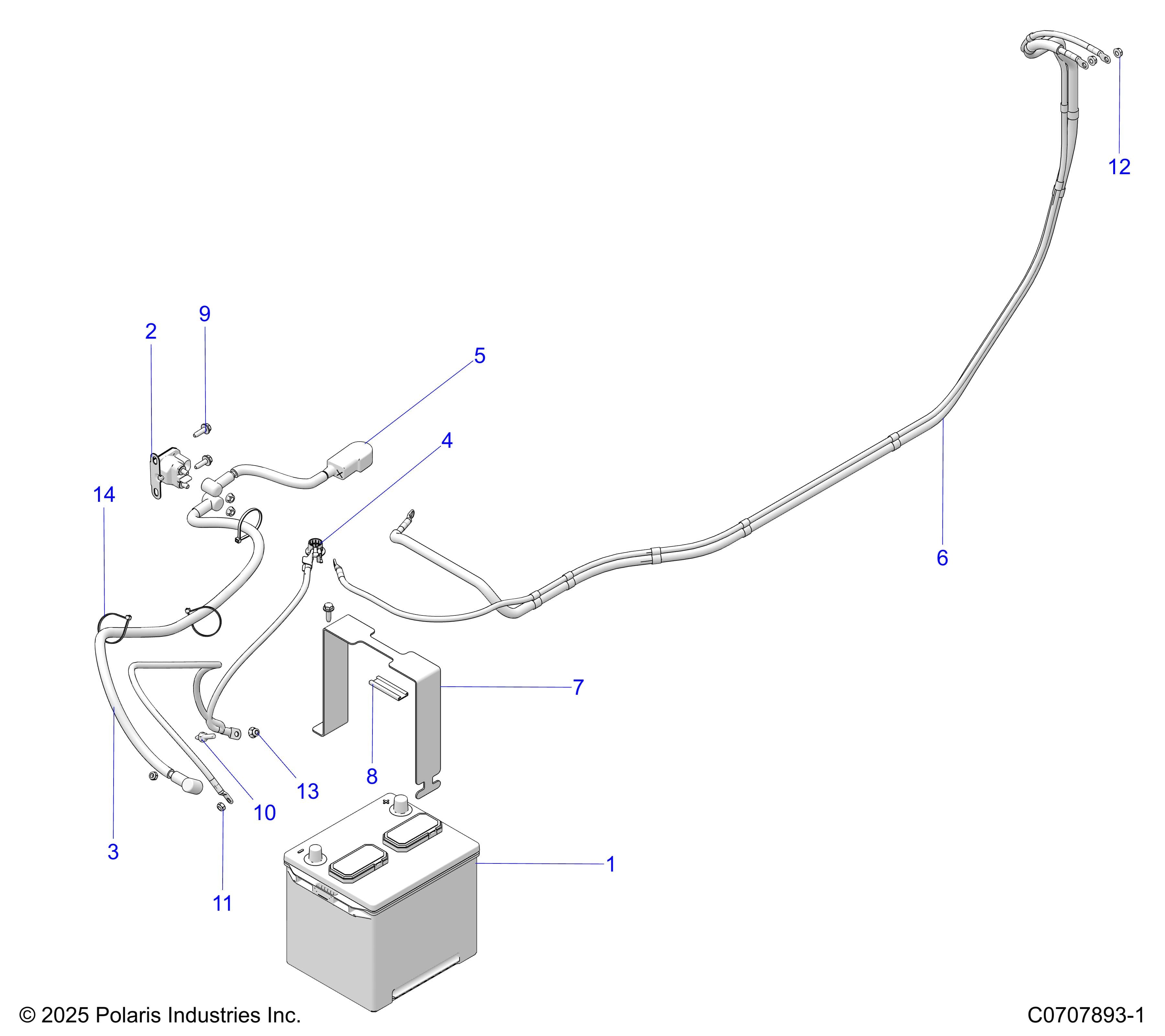 2026 GENERAL 1000 PREMIUM β ELECTRICAL, BATTERY diagram