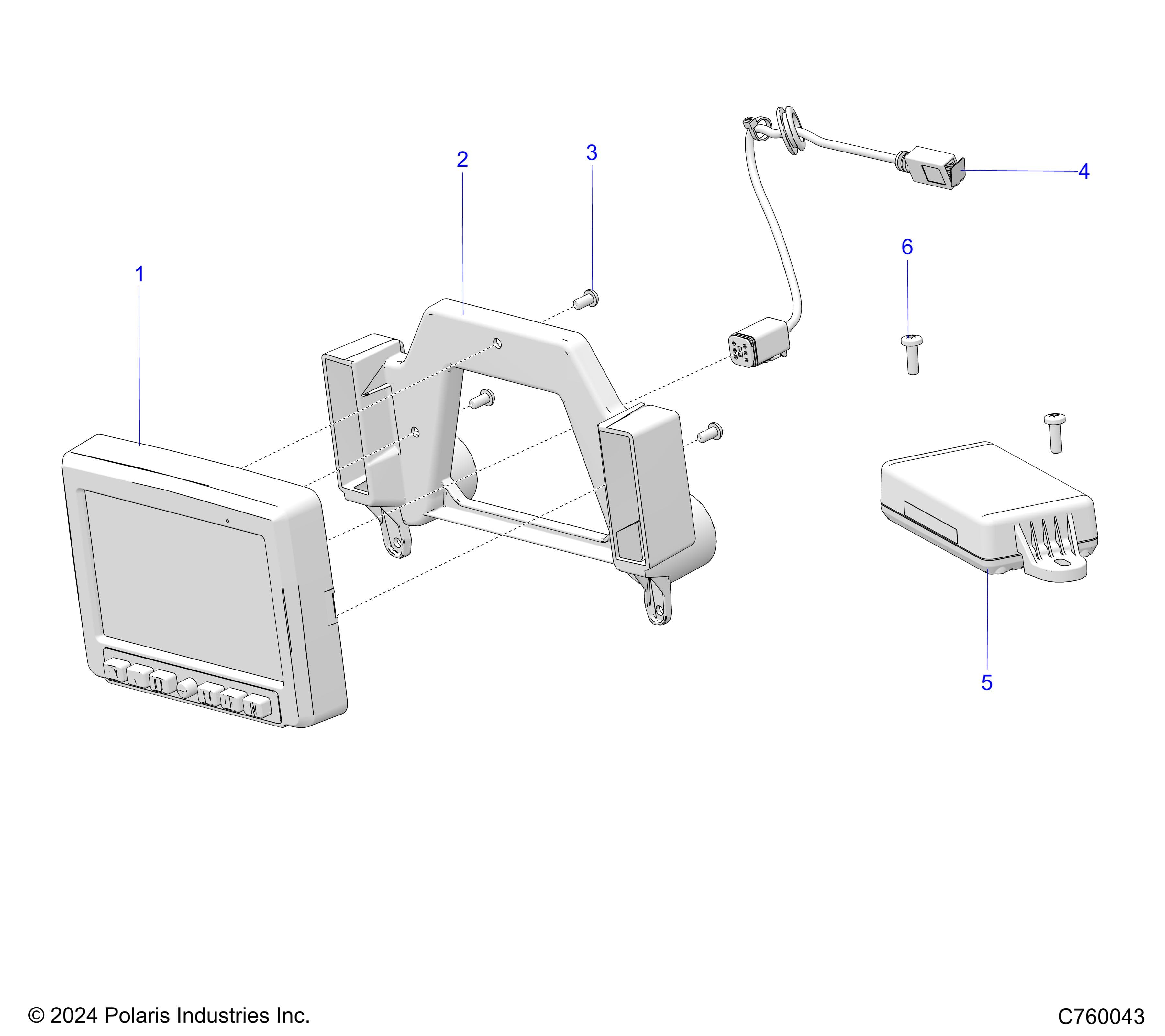 2026 RZR PRO XP ULTIMATE β ELECTRICAL, RIDE COMMAND - Z26XPD92AN/BN/AH/BH (C750043) diagram