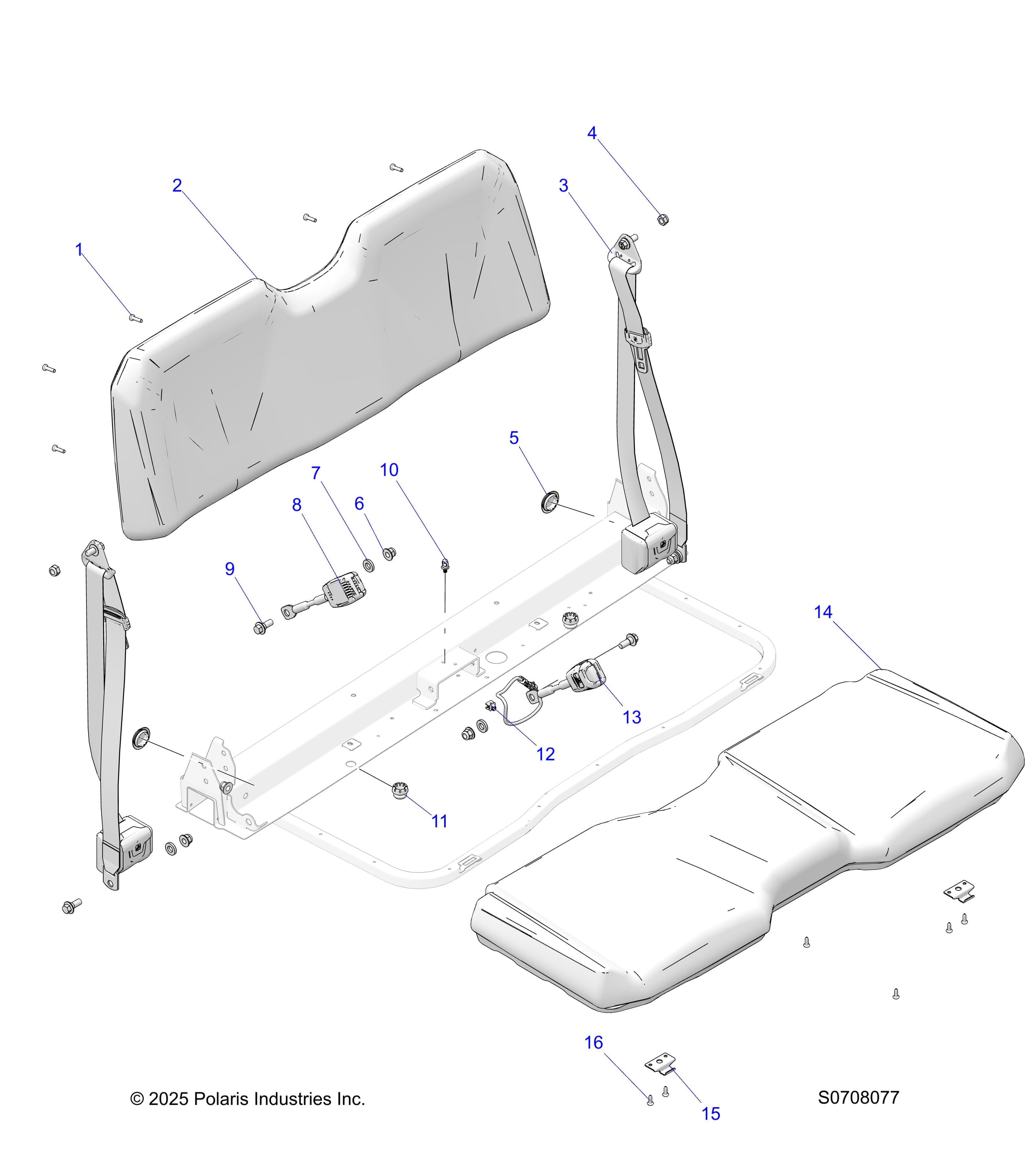 2026 RANGER 500 β BODY, SEATS - R26CCA57AA1/B8 diagram