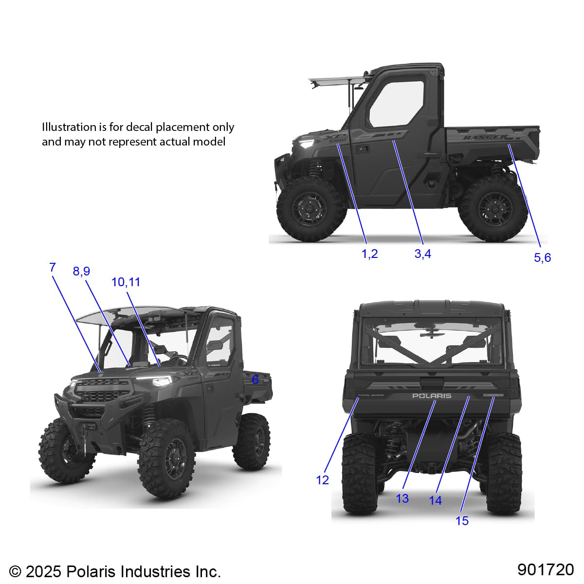 2026 RANGER 1000 XP NSTR ULTIMATE TRAIL BOSS β BODY, DECALS, GRAPHICS - R26RRV99AK diagram