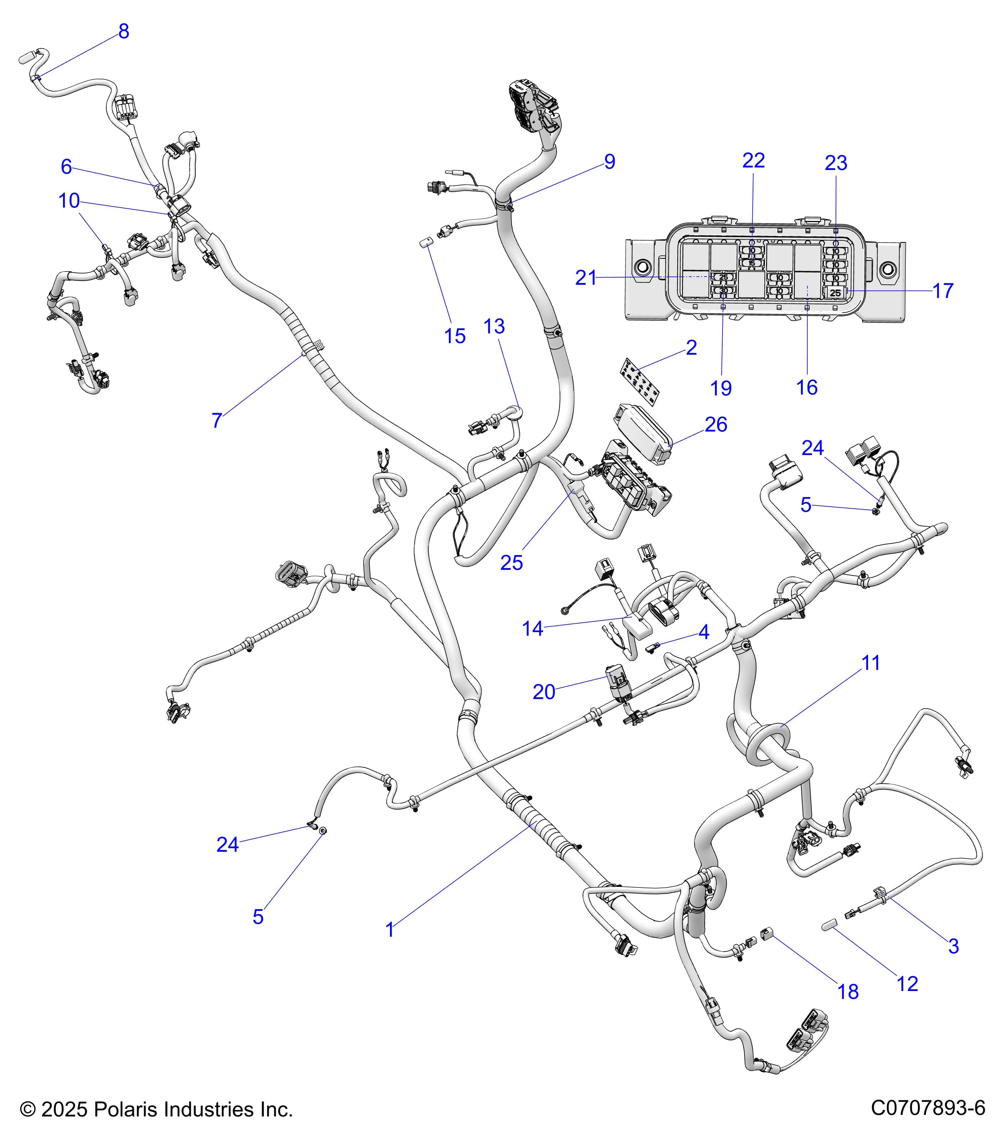 2026 GENERAL 1000 PREMIUM β ELECTRICAL, HARNESS, CHASSIS diagram