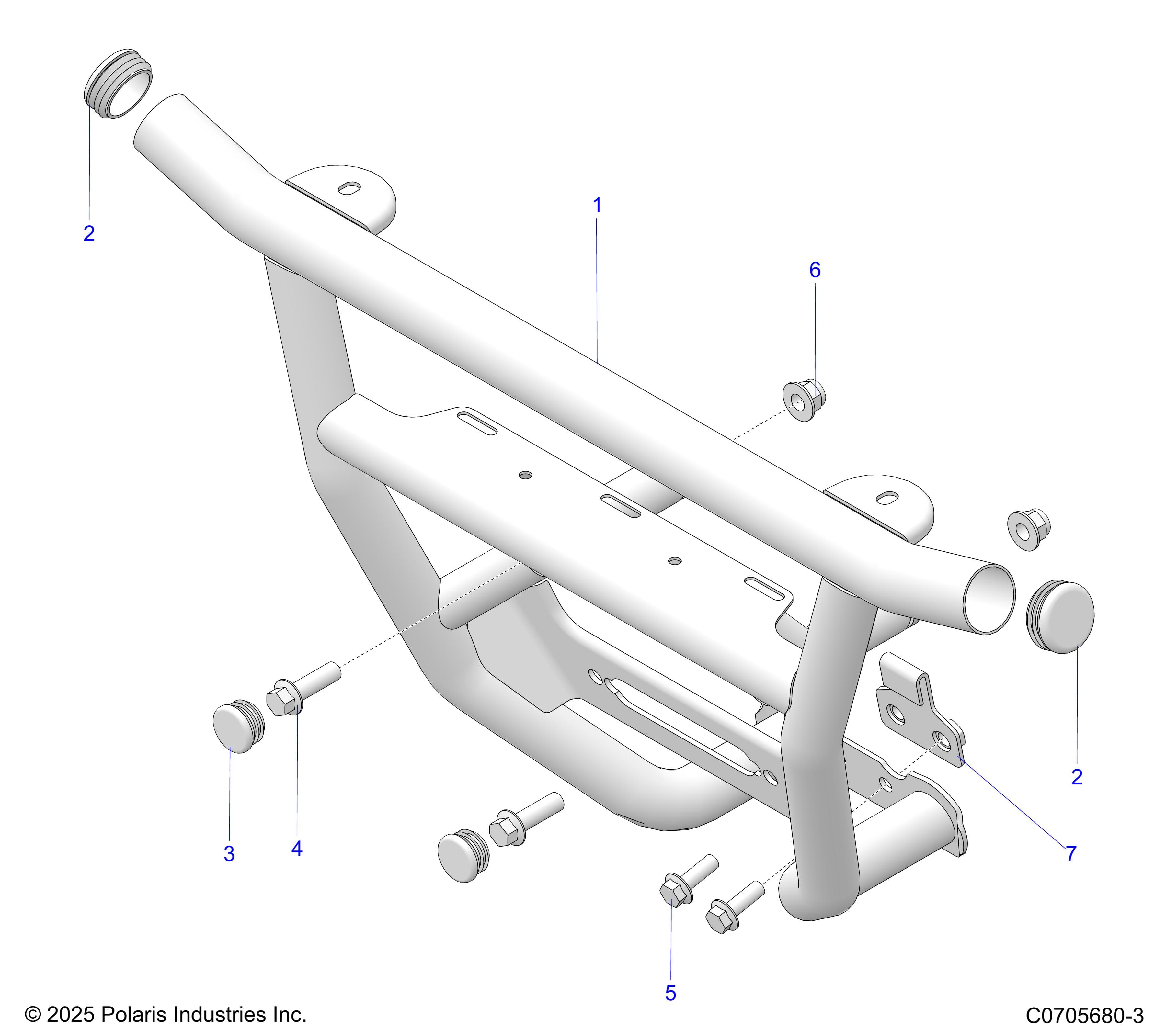 2026 GENERAL XP 1000 ULTIMATE β CHASSIS, FRONT BUMPER diagram