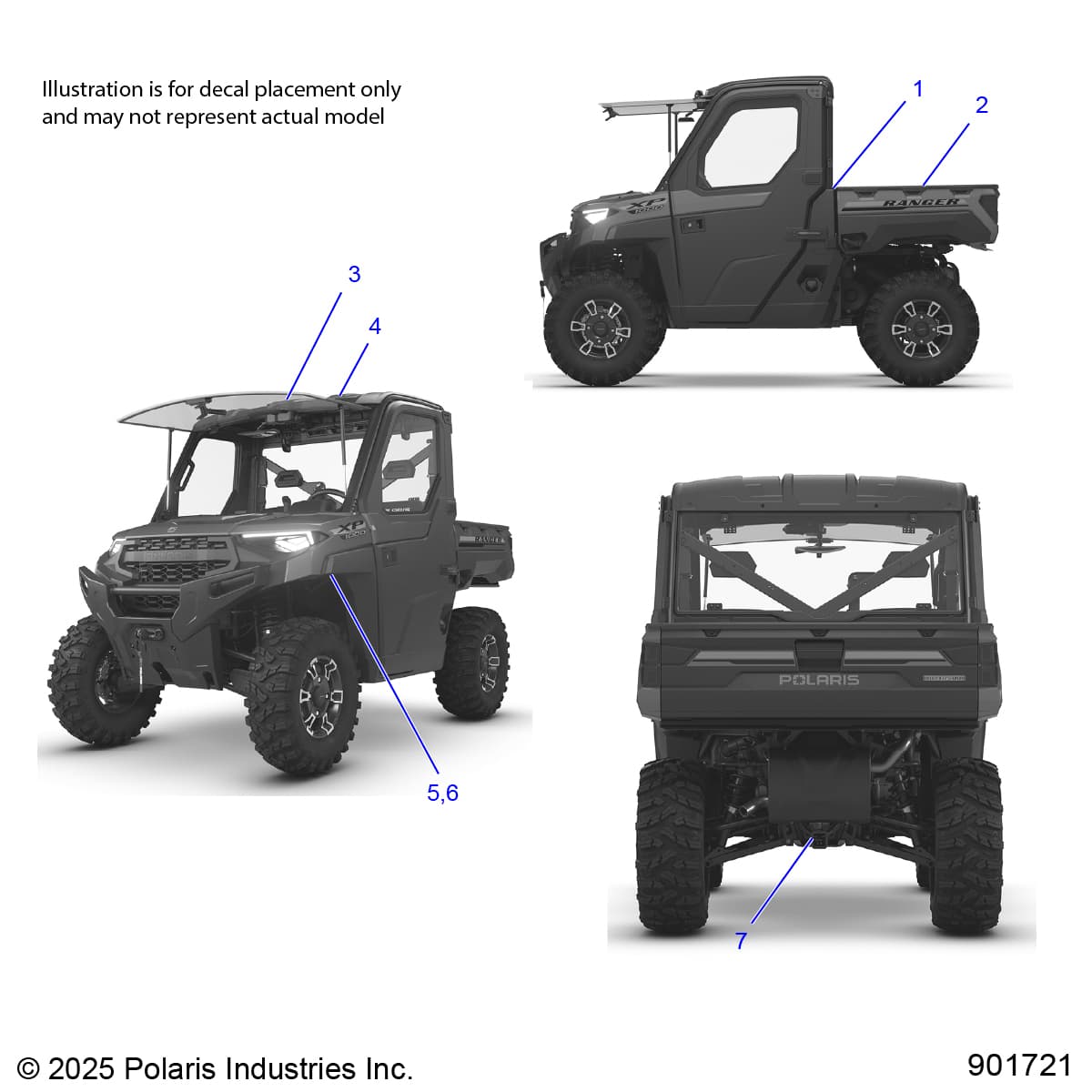 2026 RANGER 1000 XP NSTR β BODY, DECAL, GENERAL - R26RRU99A9/AF/AH/AB/AS/B9/BF/BH/BB/BS (901721) diagram