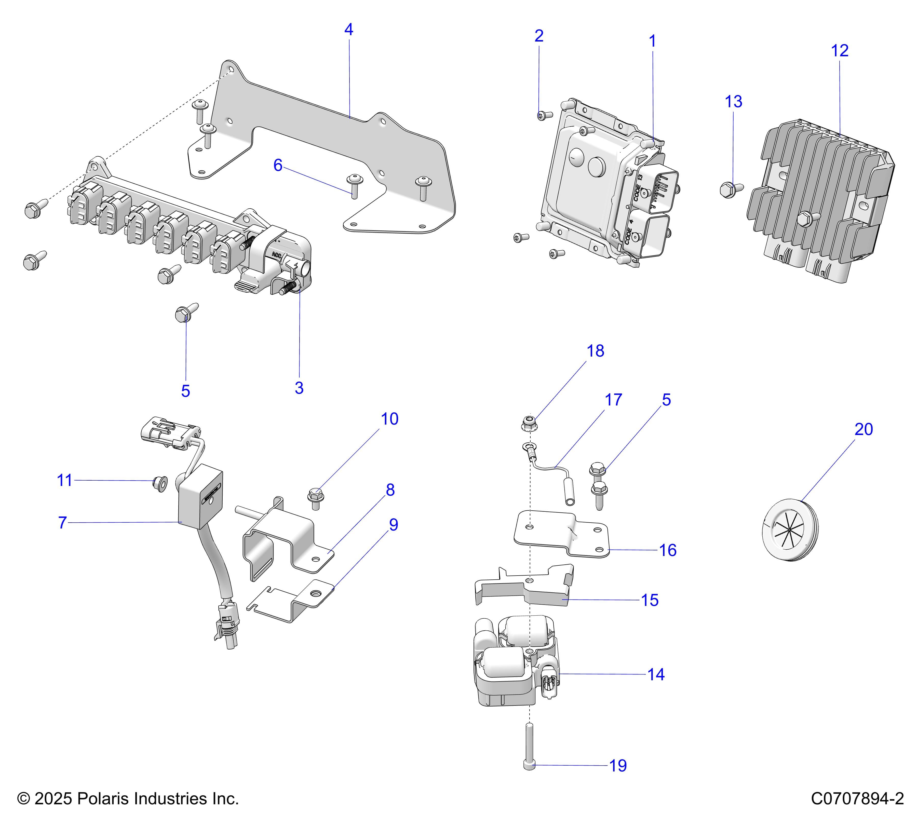 2026 GENERAL XP 1000 PREMIUM β ELECTRICAL, COMPONENTS AND OPTIONS diagram