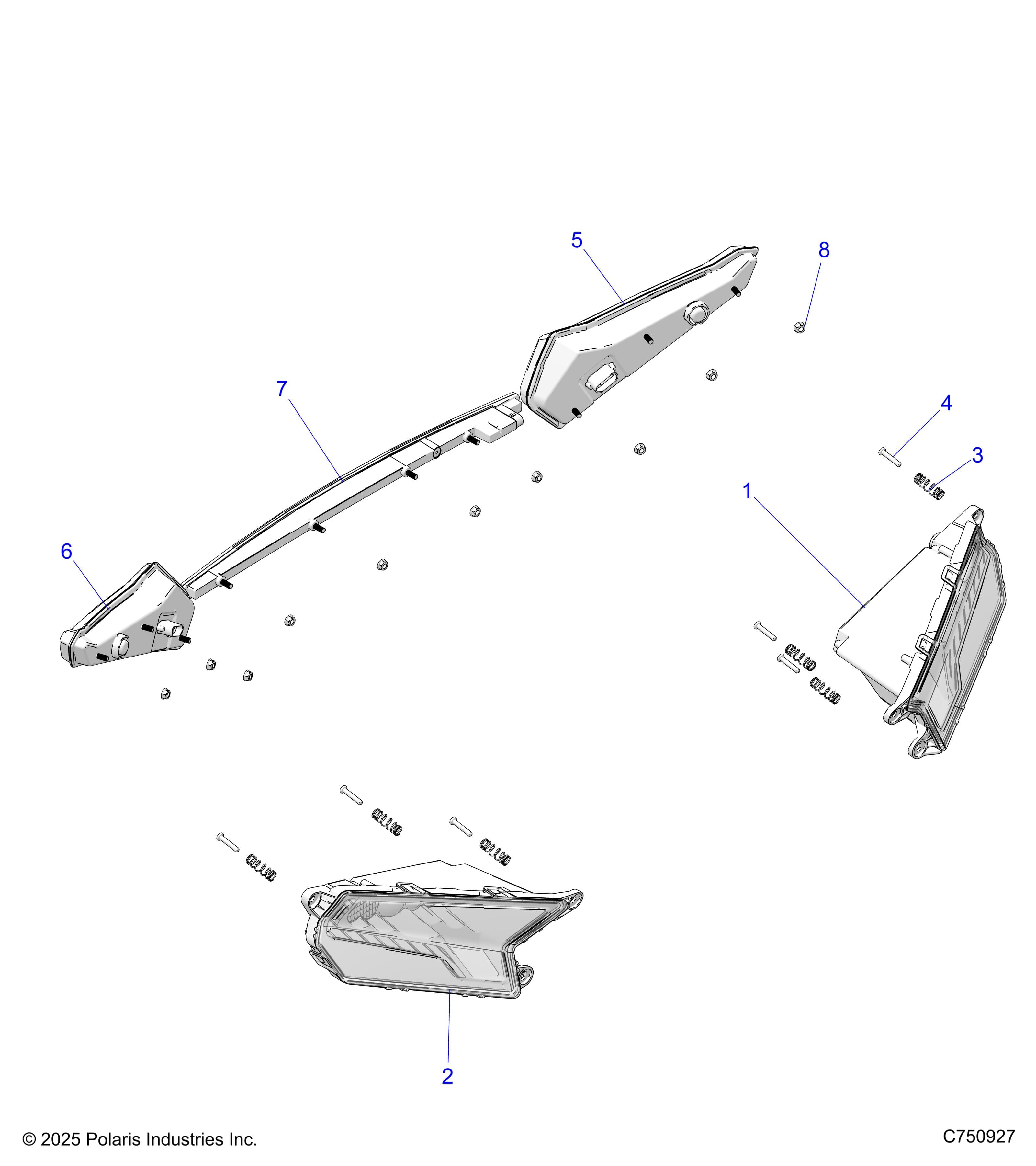 2026 RZR XP 4 1000 ULTIMATE β ELECTRICAL, HEADLIGHTS AND TAILLIGHTS - Z26NMT99A4/B4/A6 (C750927) diagram