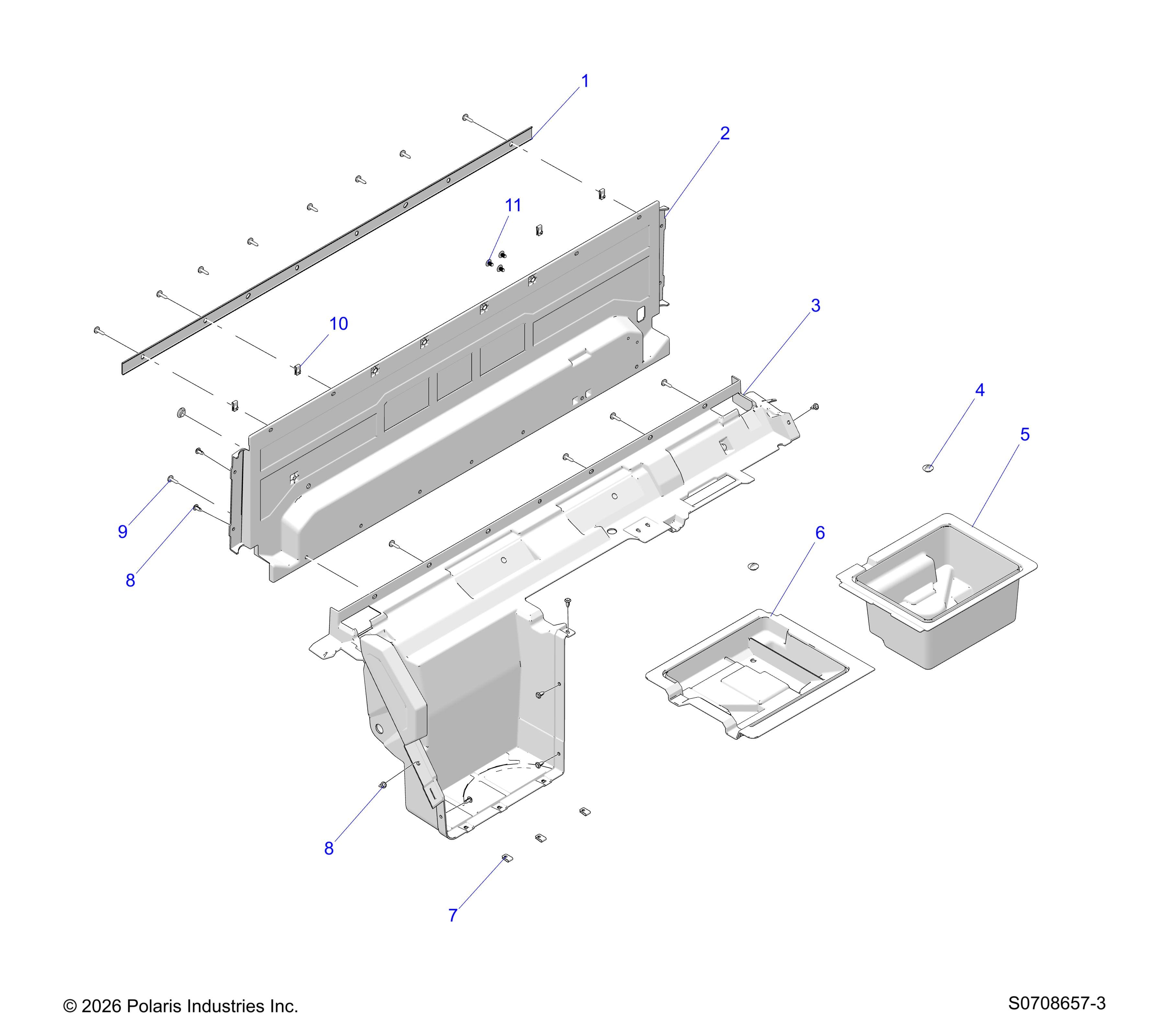 2026 RANGER 1000 XP NSTR β BODY, REAR CLOSEOFF diagram