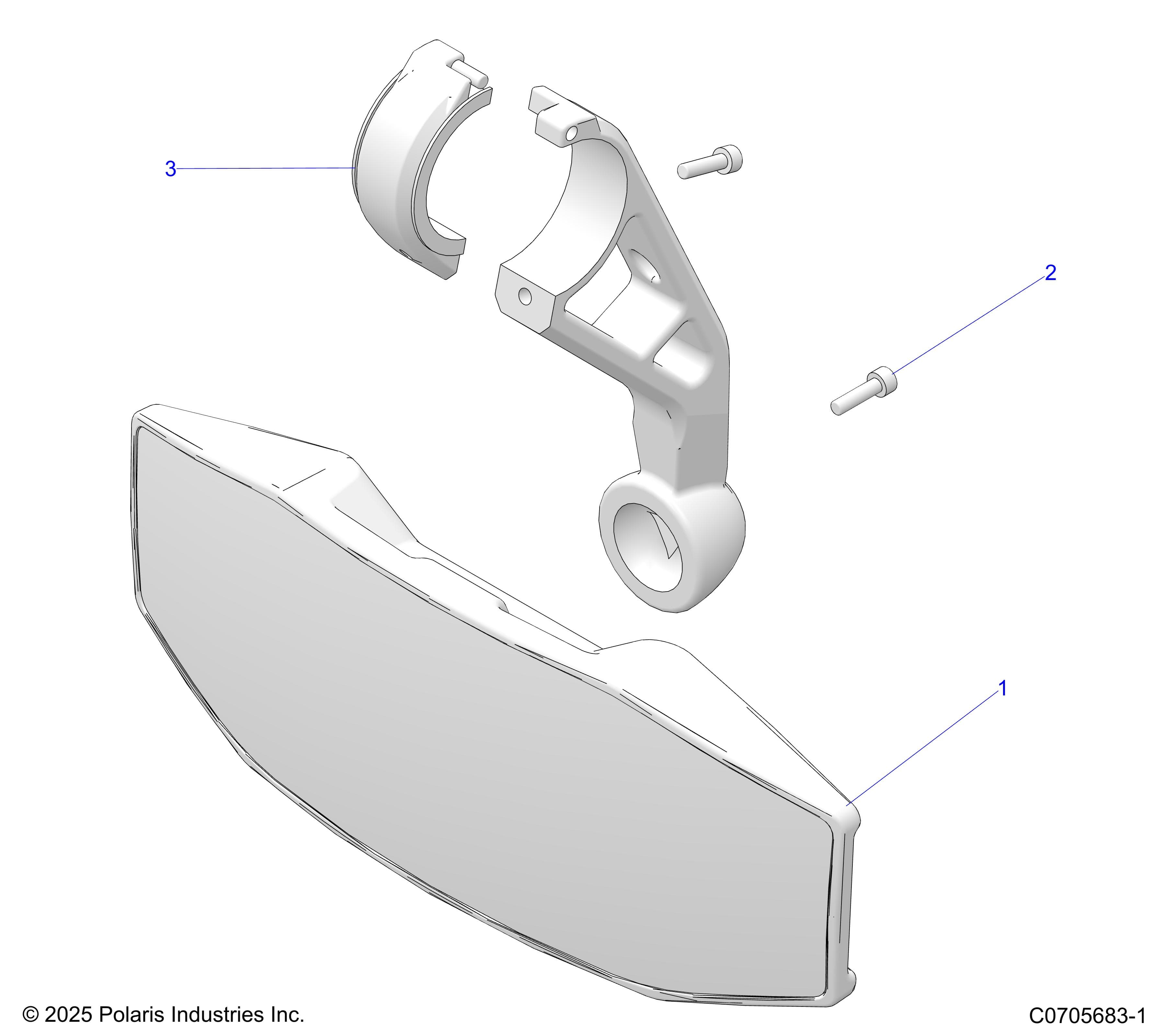 2026 GENERAL XP4 1000 ULTIMATE β BODY, MIRROR, REAR diagram