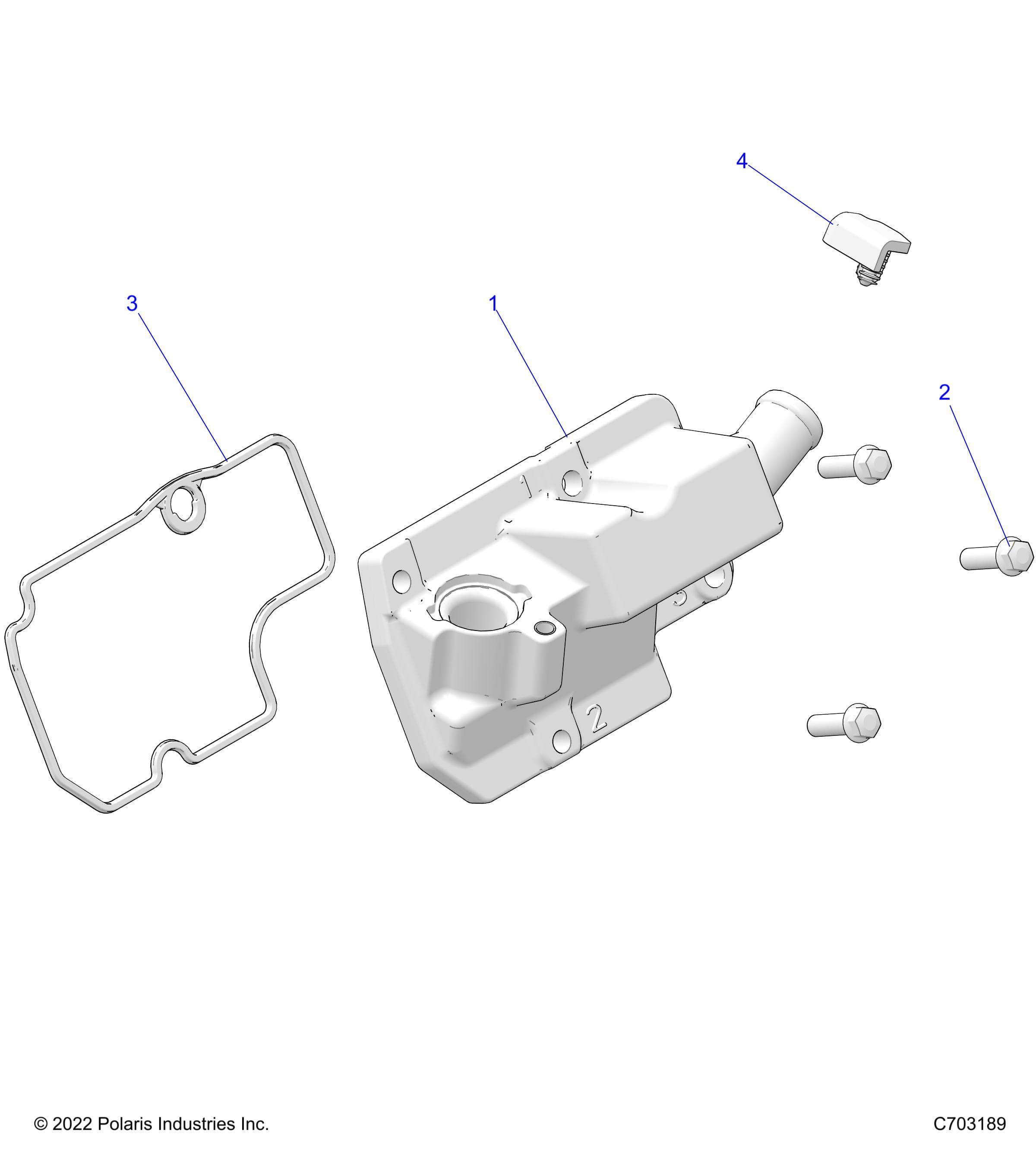 2026 RZR TRAIL S 1000 ULTIMATE β ENGINE, BREATHER - Z26ASF99A6 (C703189) diagram