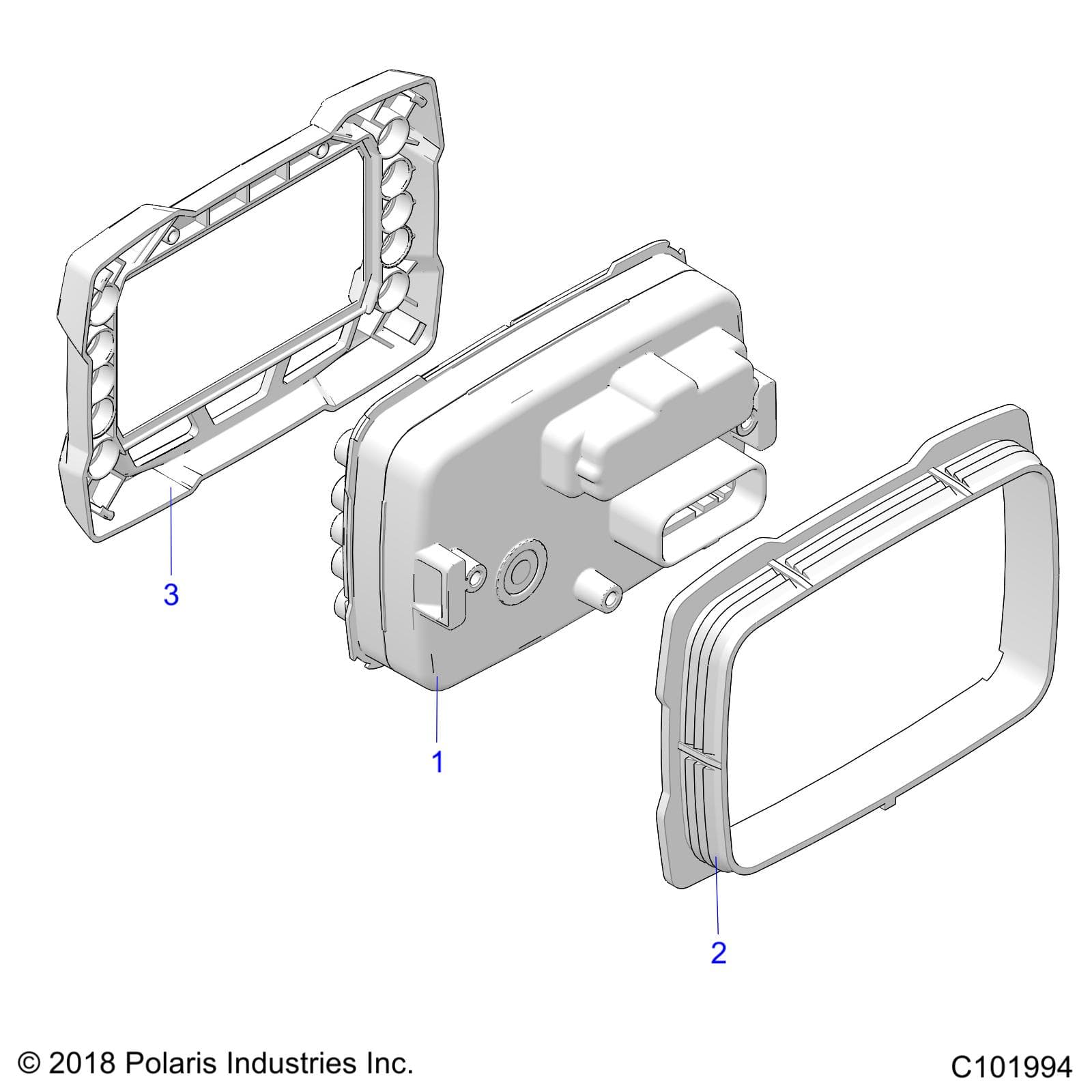 2026 SPORTSMAN 850 48" R02 - A26SXA85A1 β ELECTRICAL, GAUGES and INDICATORS - A26SXA85A1 (C101994) diagram
