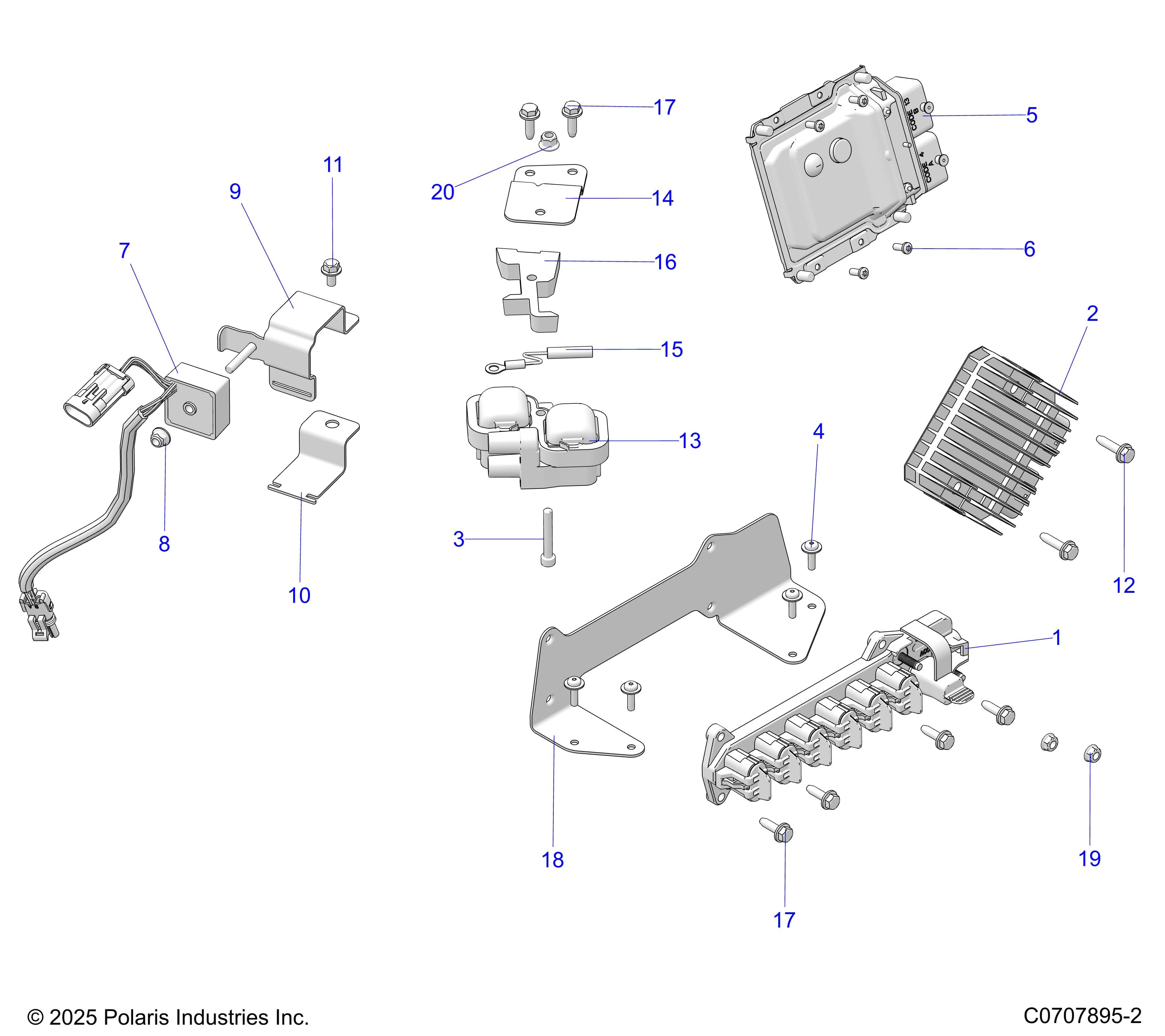 2026 GENERAL XP4 1000 PREMIUM β ELECTRICAL, COMPONENTS AND OPTIONS diagram
