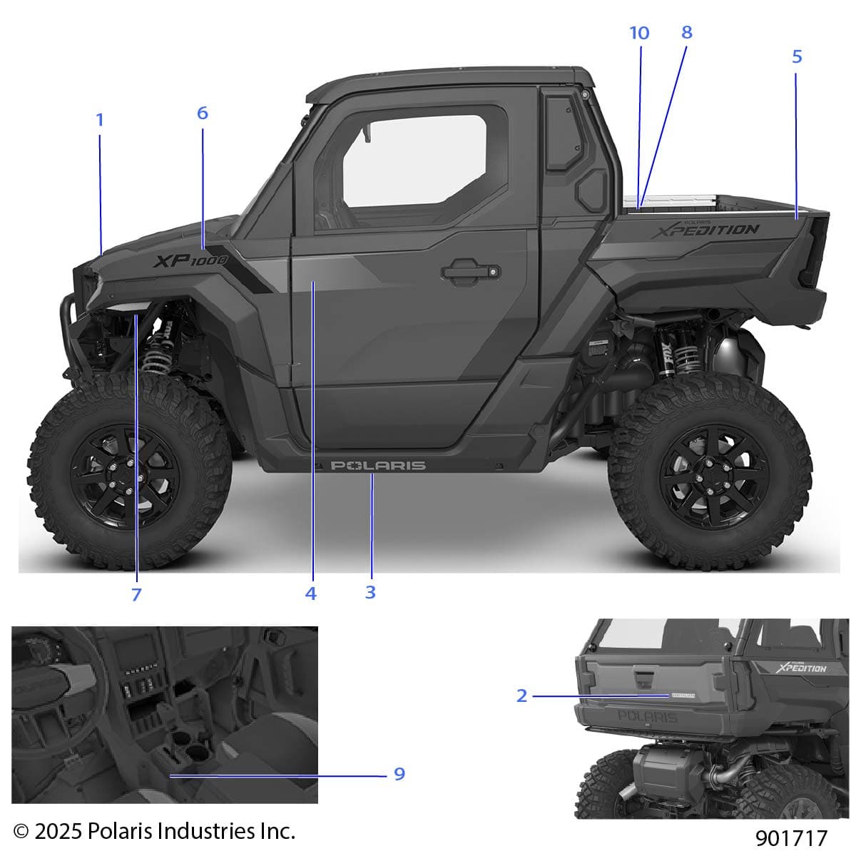 2026 POLARIS XPEDITION XP NORTHSTAR β BODY, DECALS, GRAPHICS - G26G2W99AS/BS diagram