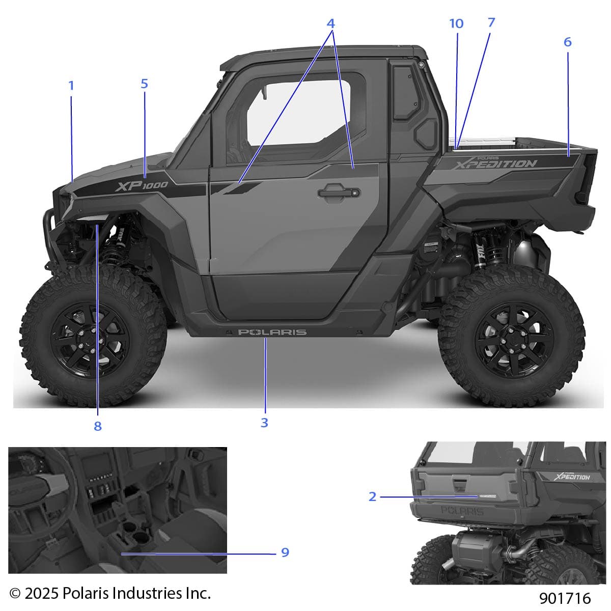 2026 POLARIS XPEDITION XP NORTHSTAR β BODY, DECALS, GRAPHICS - G26G2W99AH/BH diagram