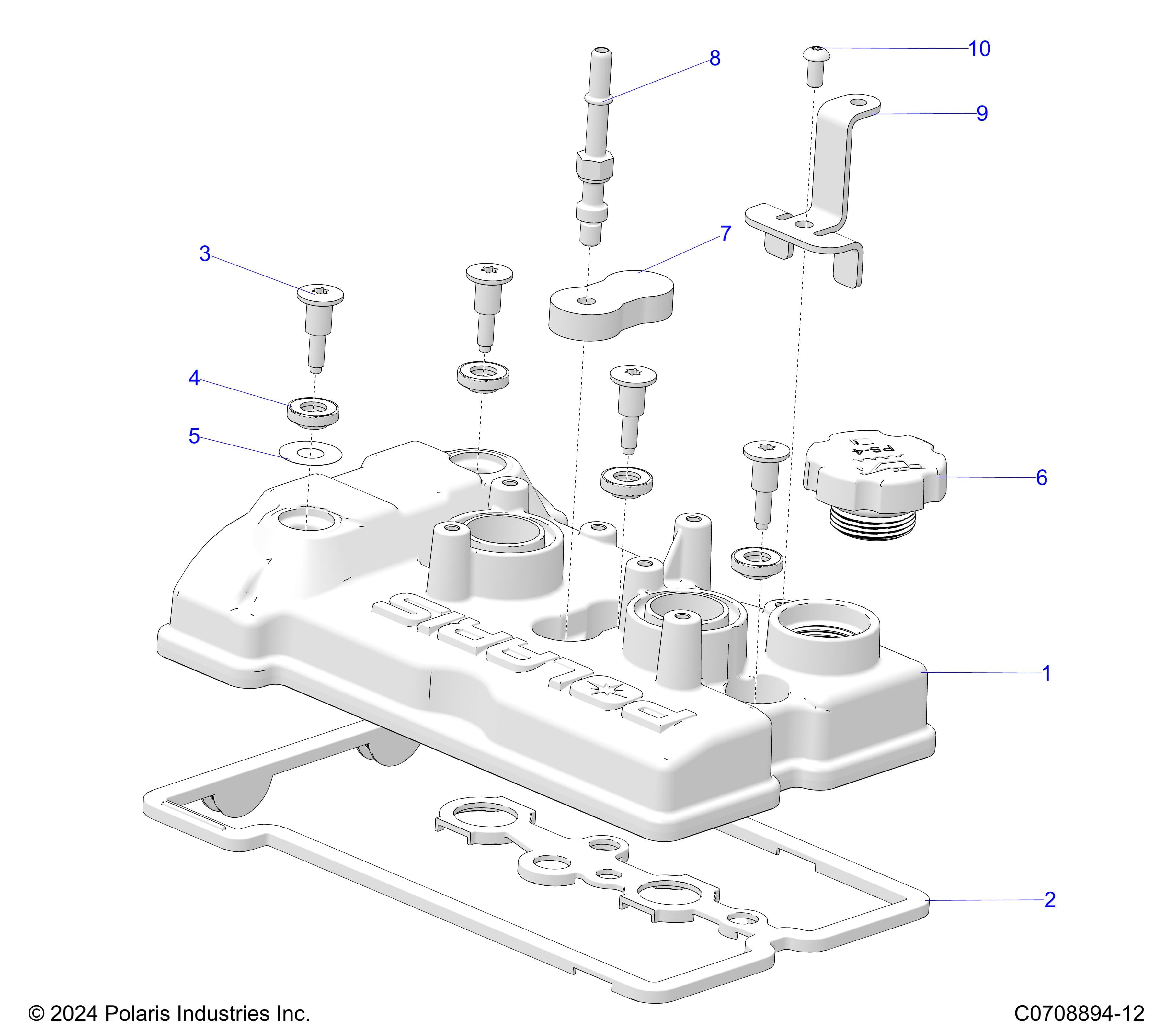 2026 POLARIS XPEDITION ADV 5 NORTHSTAR β ENGINE, VALVE COVER diagram