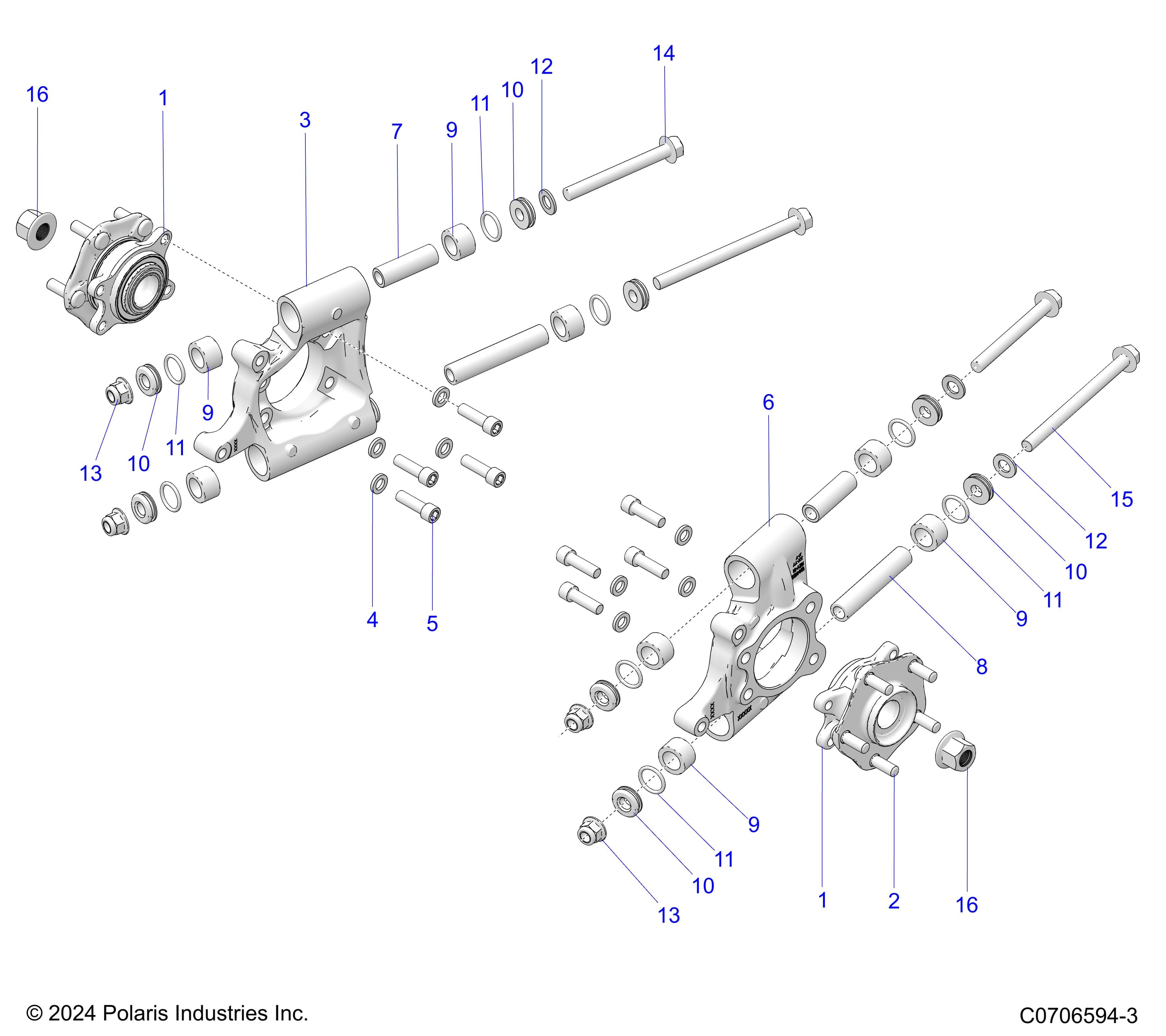 2026 POLARIS XPEDITION ADV 5 NORTHSTAR β SUSPENSION, REAR CARRIER diagram