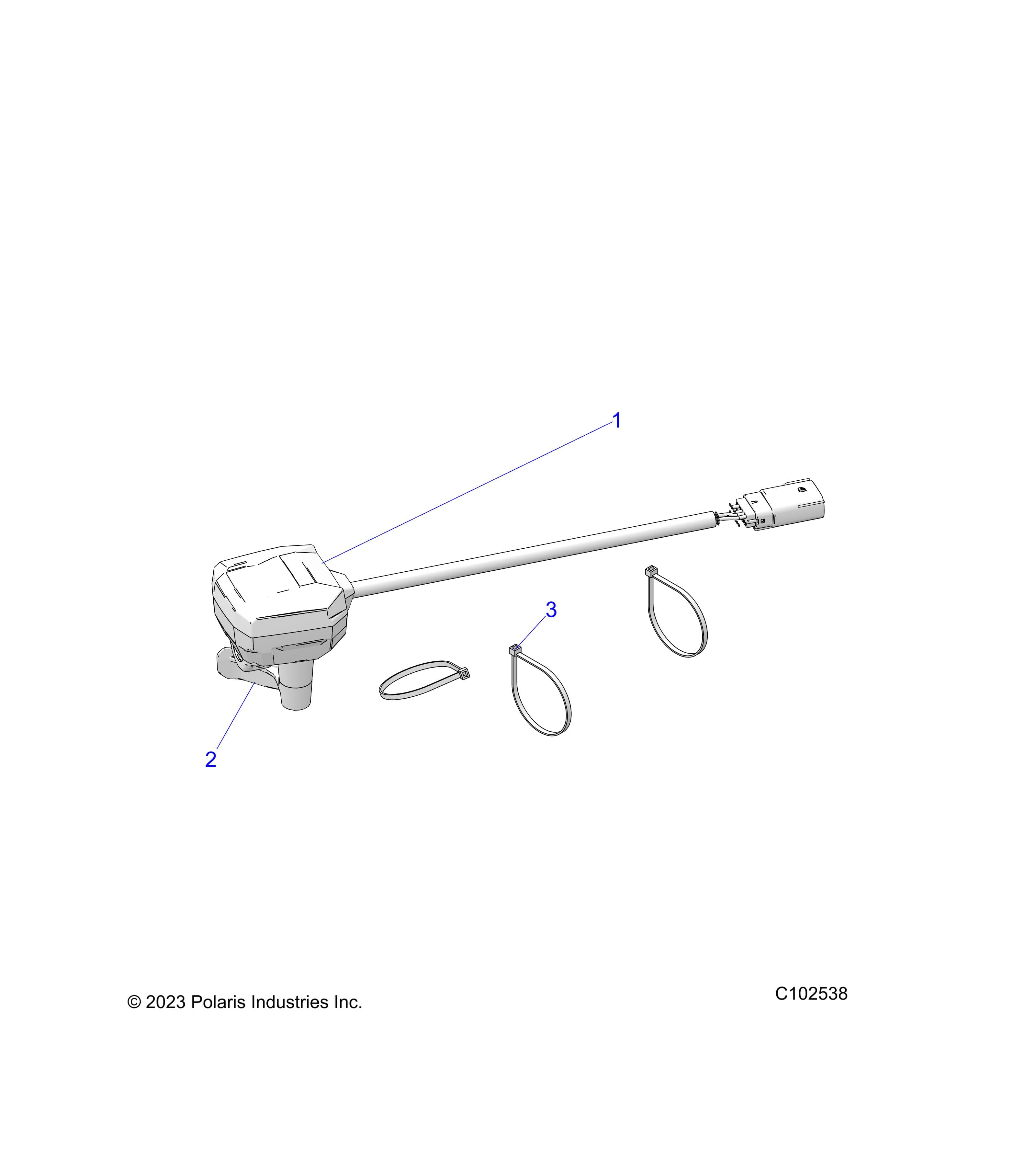 2026 SPORTSMAN 570 X2 EPS β STEERING, CONTROLS, THROTTLE ASM. and CABLE - A26SWE57AL (C102538) diagram
