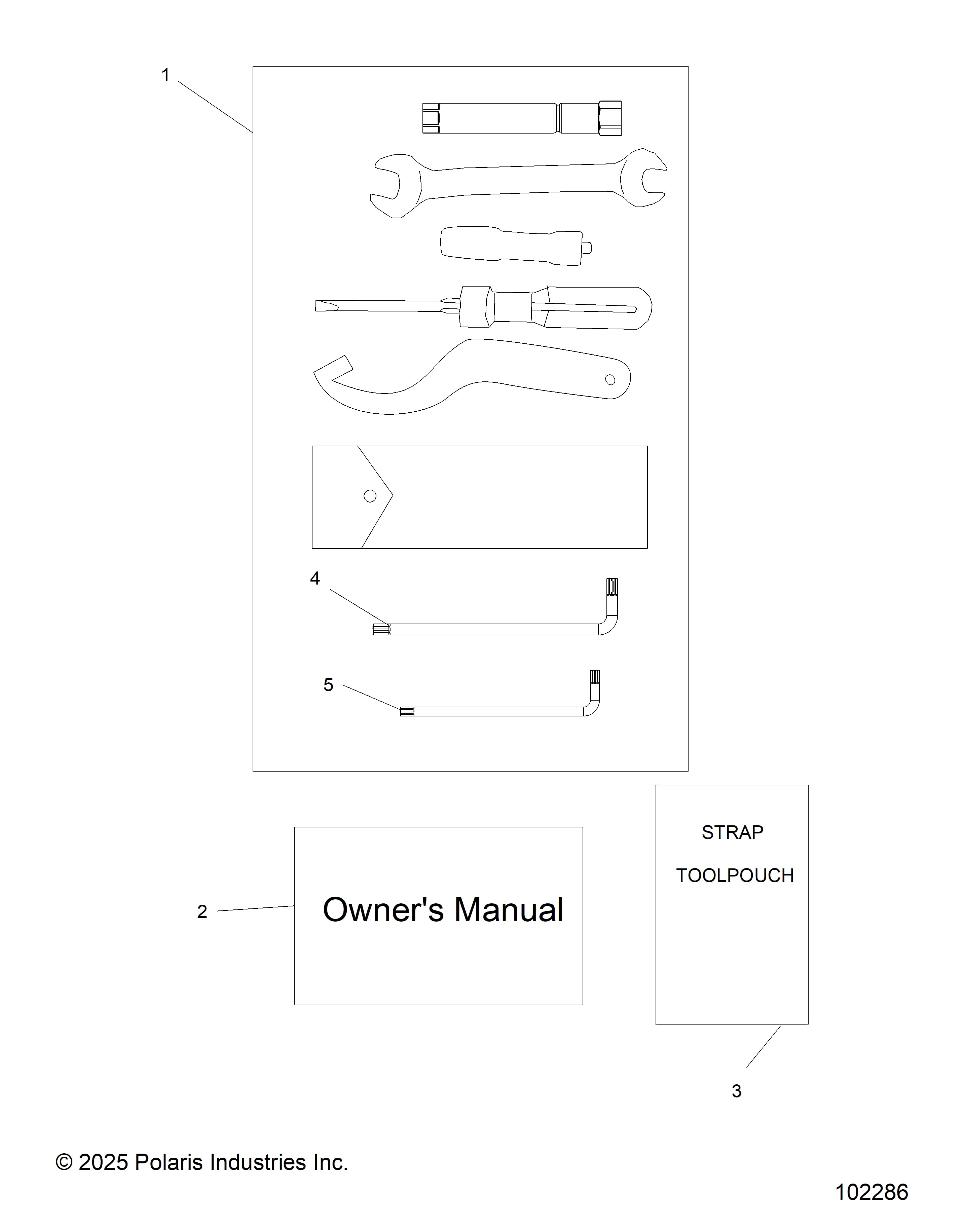 2026 RZR 200 EVAP β REFERENCES, TOOL KIT and OWNERS MANUAL - Z26HCA18A4/A7/B4/B7 (102286) diagram