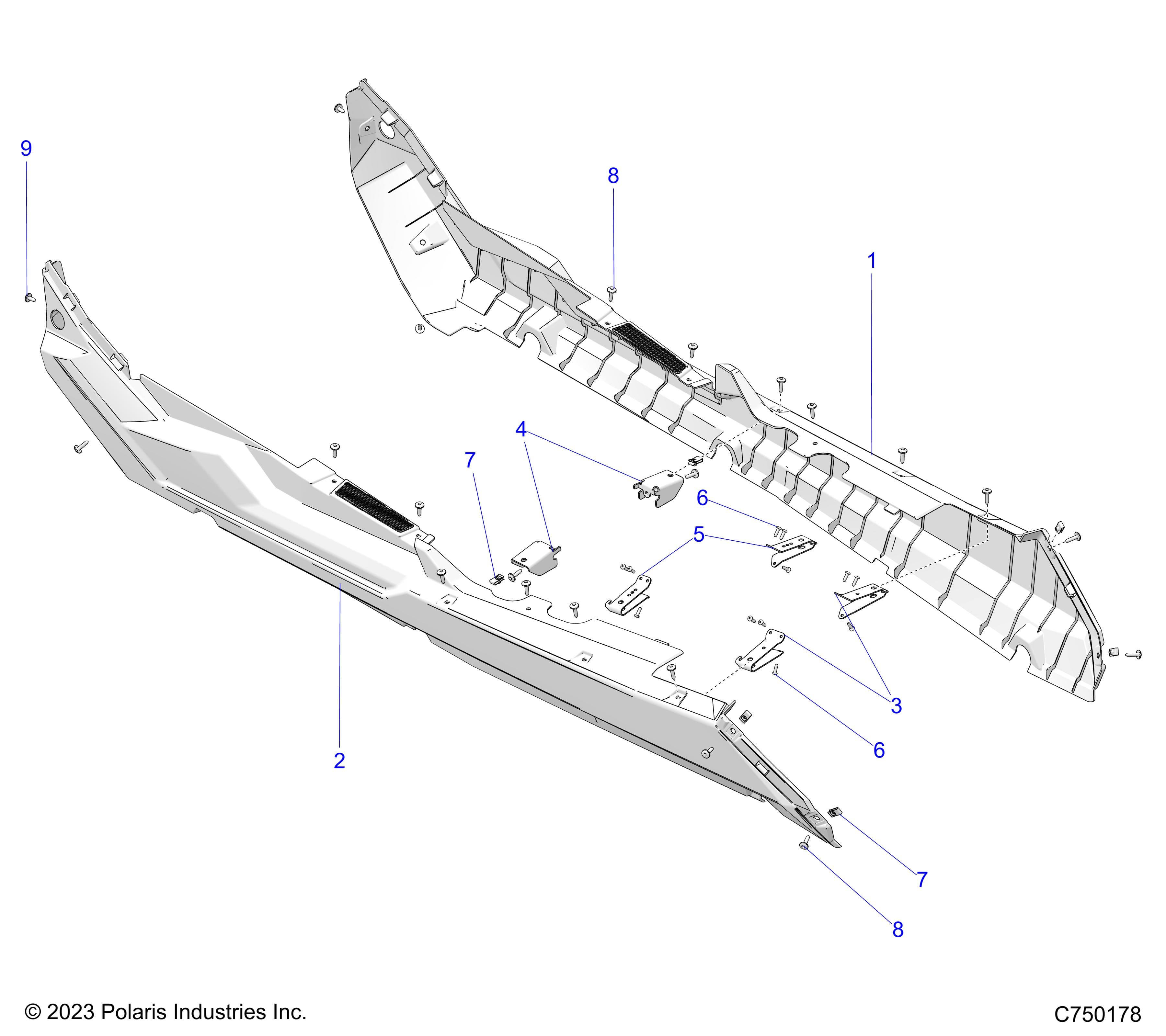 2026 RZR PRO XP 4 SPORT β BODY, ROCKERS - Z26X4E92A4/B4/A6/B6 (C750178) diagram