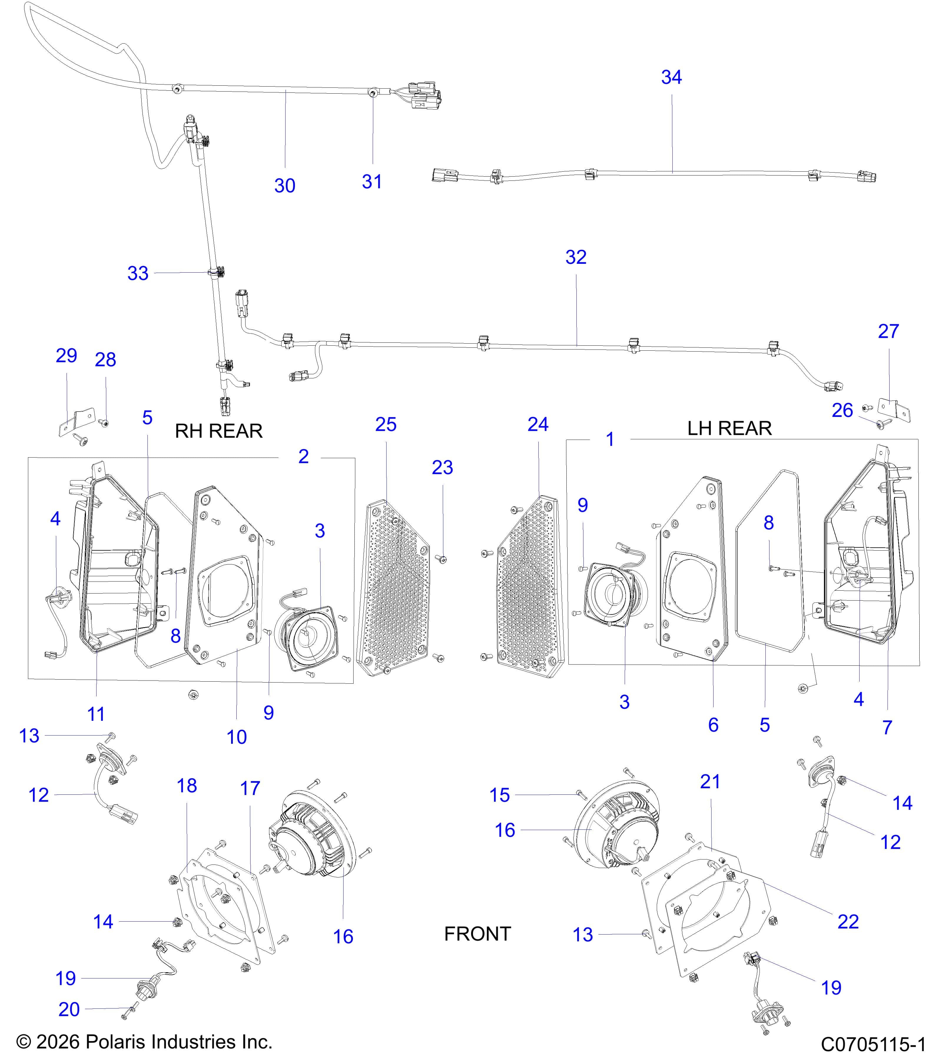 2026 POLARIS XPEDITION ADV NORTHSTAR β ELECTRICAL, AUDIO diagram