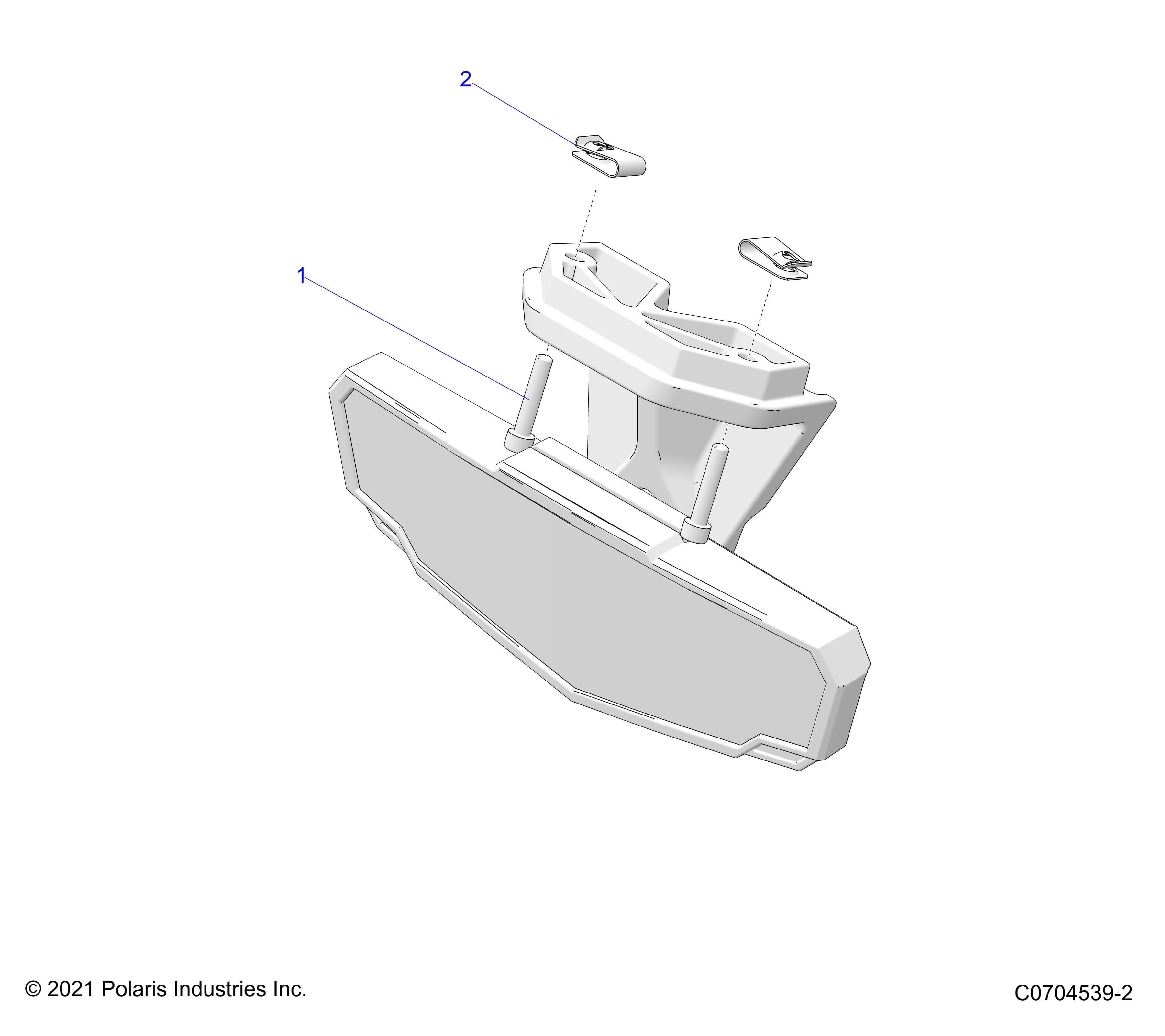 2026 POLARIS XPEDITION ADV 5 NORTHSTAR β BODY, MIRROR, REAR VIEW diagram