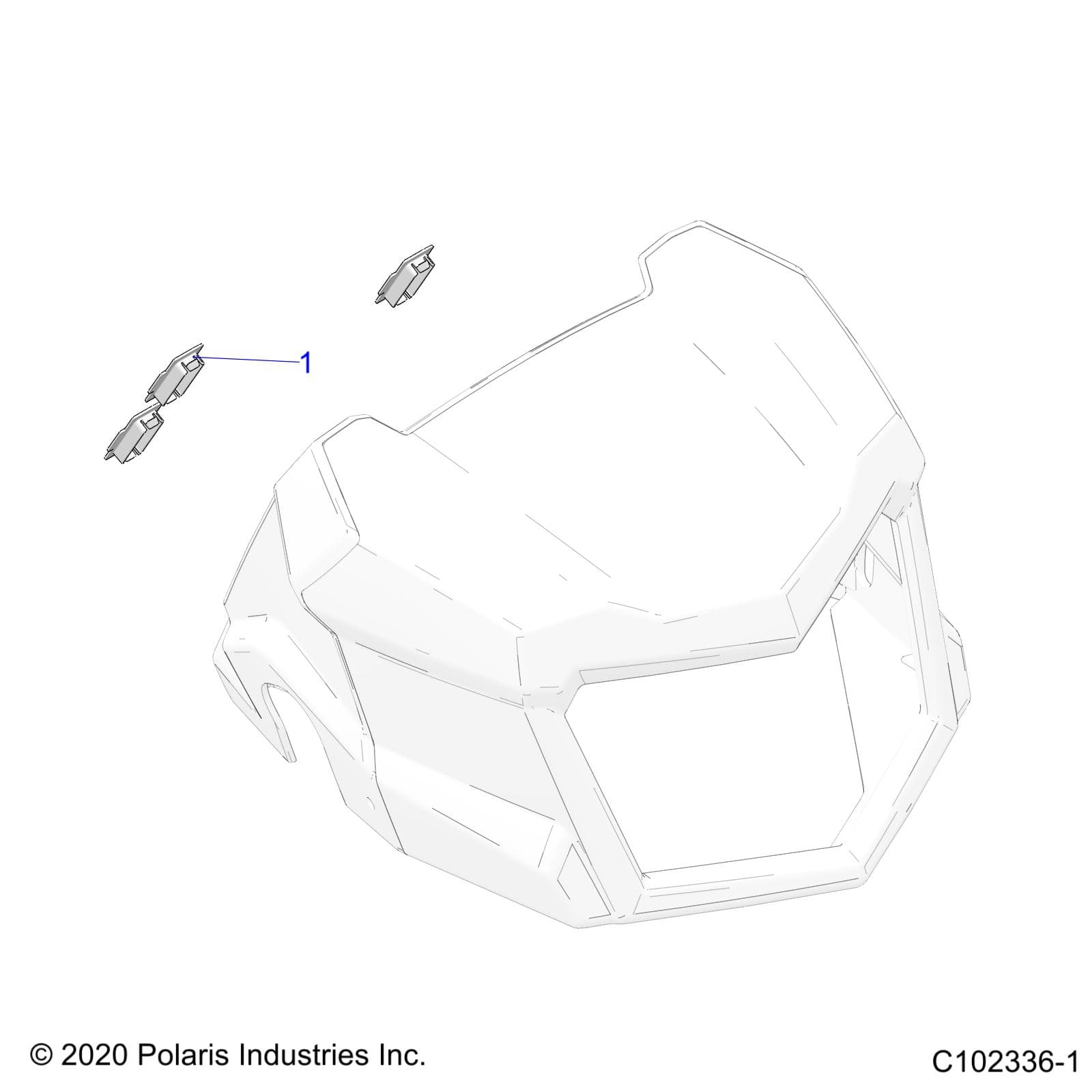 2026 SPORTSMAN 570 X2 EPS β BODY, HEADLIGHT POD, PLUGS - A26SWE57AL (C102336-1) diagram