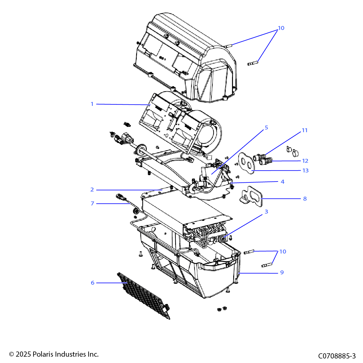 2026 POLARIS XPEDITION ADV 5 NORTHSTAR β BODY, HVAC, MAIN diagram