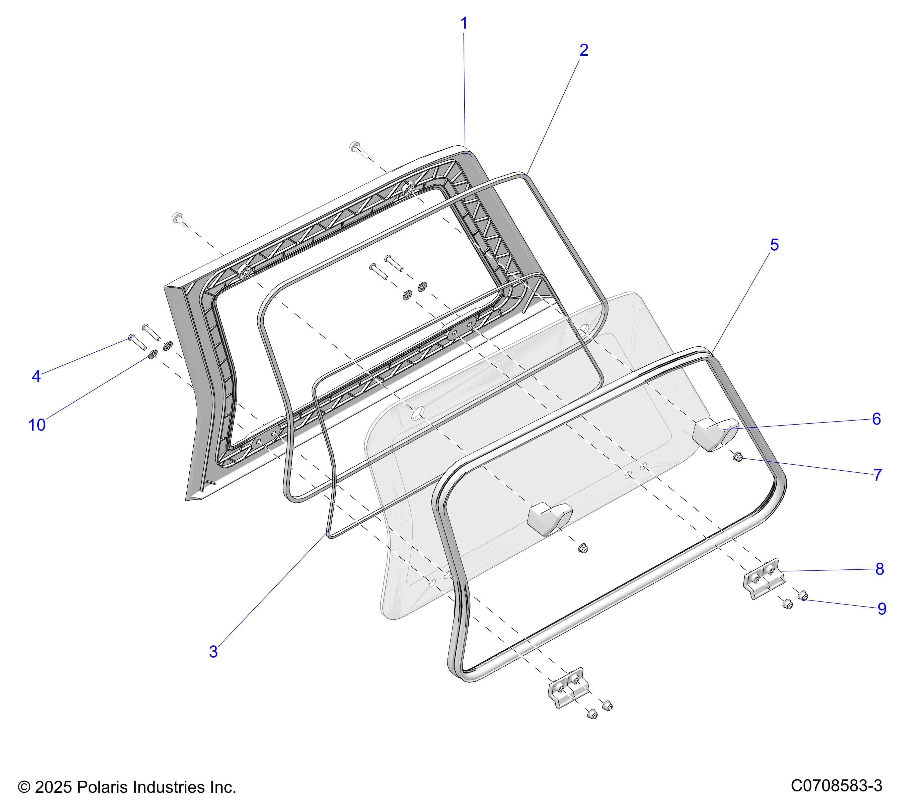 2026 POLARIS XPEDITION ADV NORTHSTAR β BODY, REAR CAB PANEL ASM diagram
