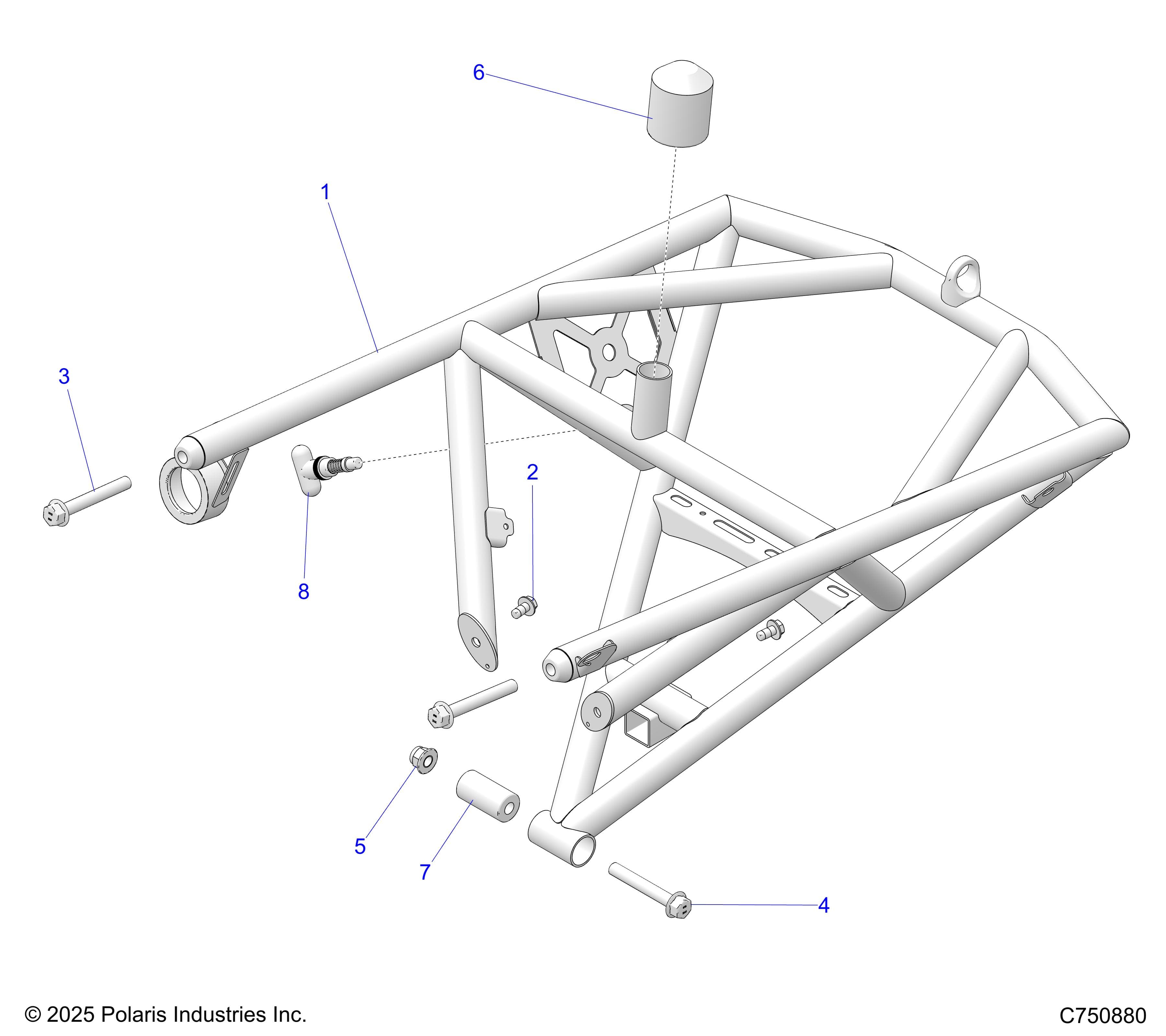 2026 RZR PRO R RACE β BODY, REAR BUMPER - Z26RRE2KAL (C77030) diagram
