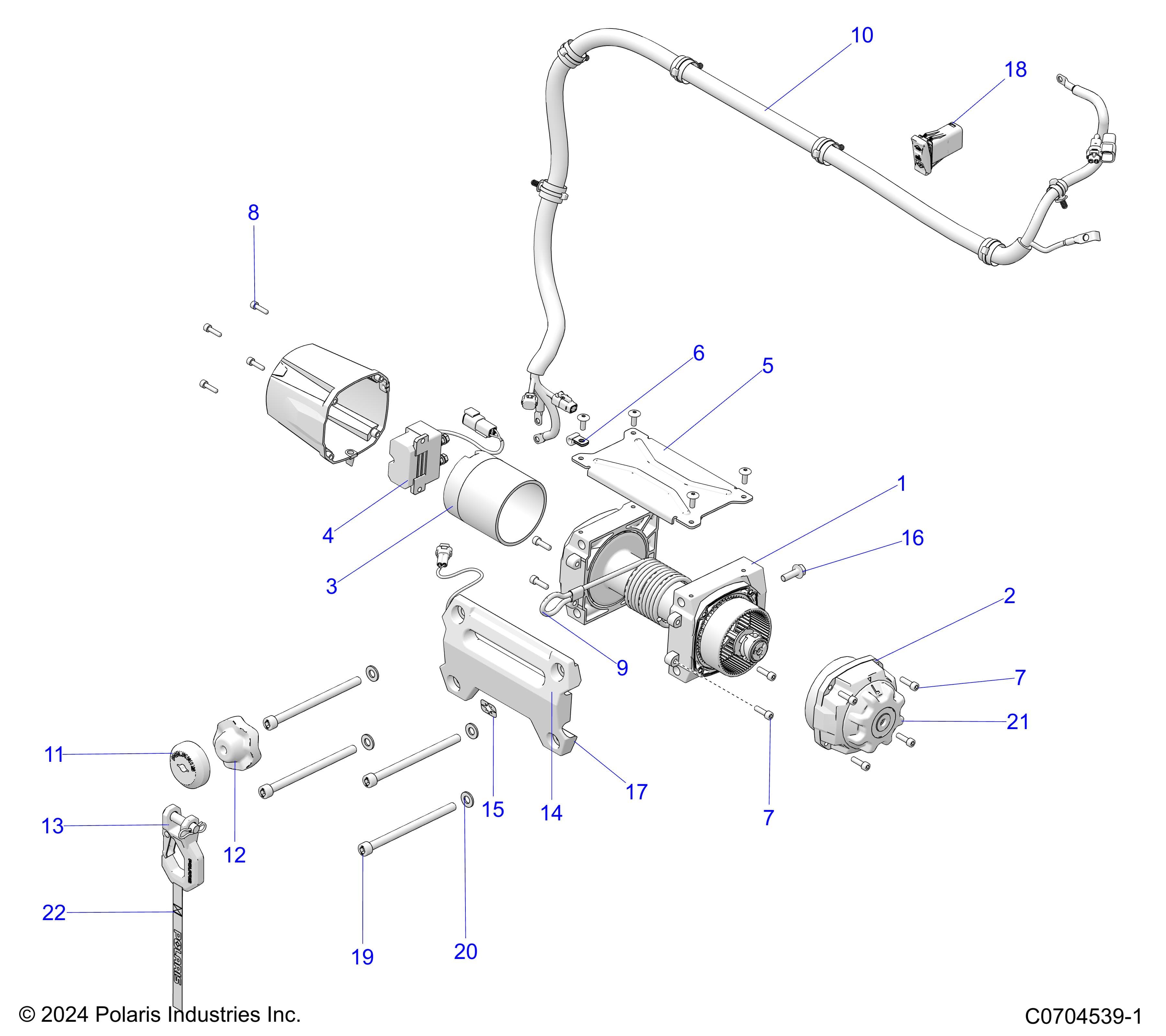 2026 POLARIS XPEDITION ADV 5 NORTHSTAR β ELECTRICAL, WINCH diagram
