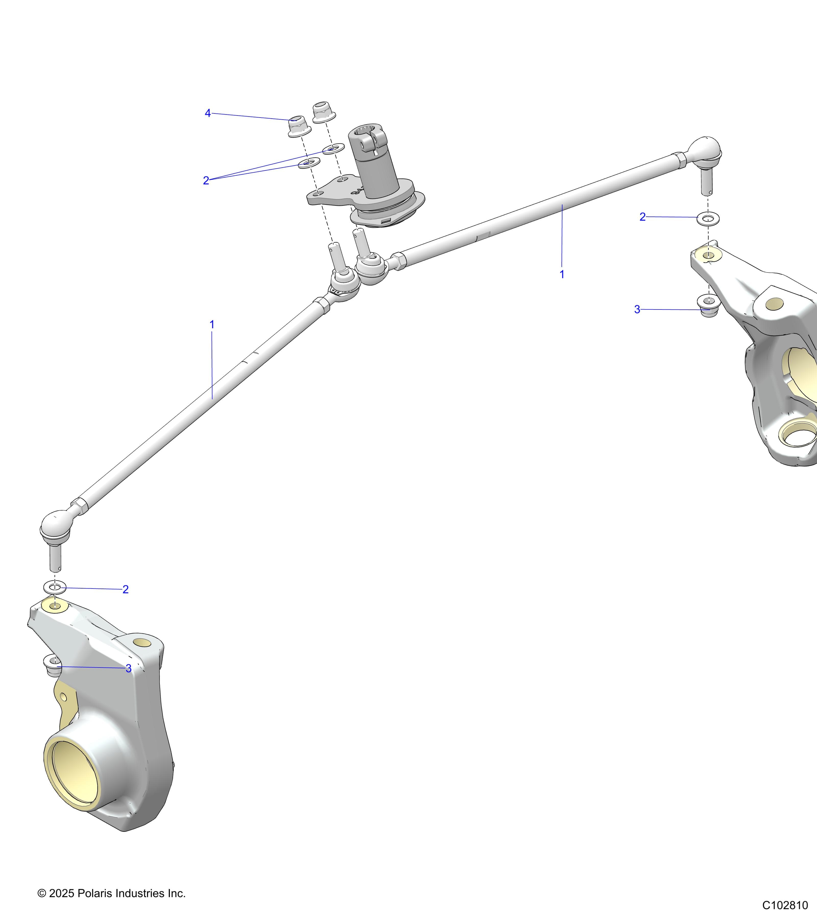 2026 SPORTSMAN 570 UTL 49S β STEERING, TIE RODS - A26SHR57AG (C102810) diagram