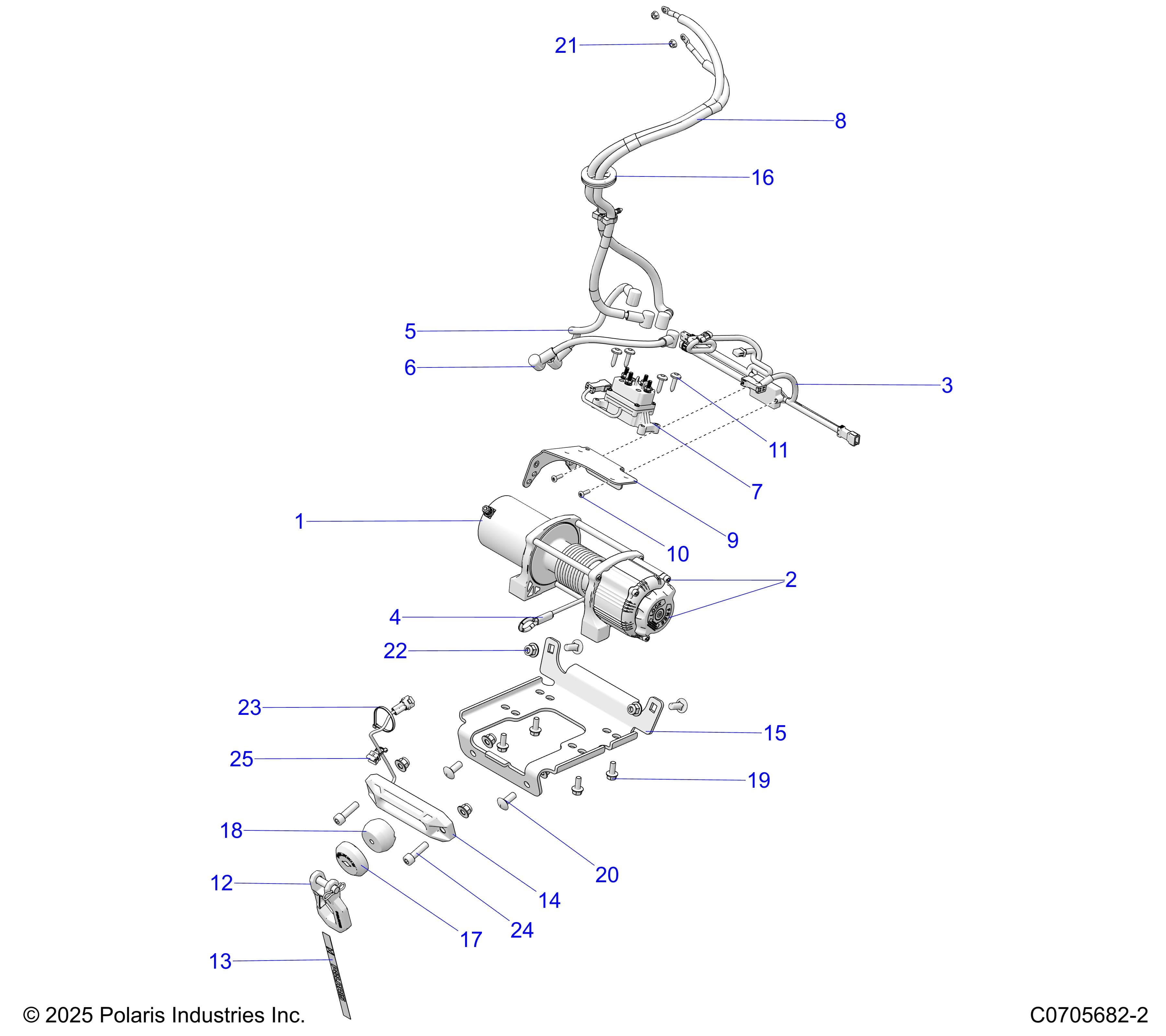 2026 GENERAL XP 1000 ULTIMATE β CHASSIS, WINCH diagram