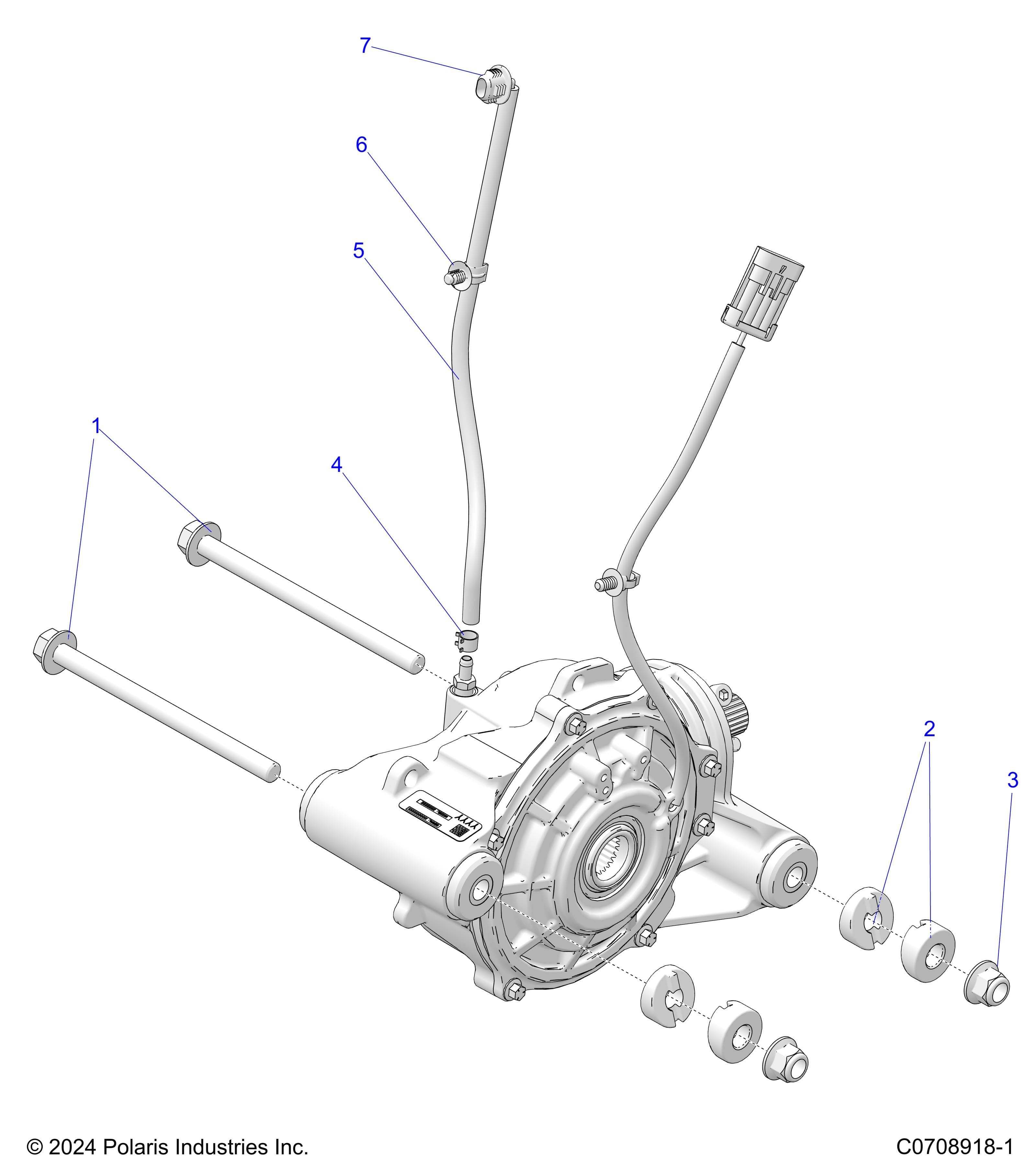 2026 POLARIS XPEDITION ADV NORTHSTAR β DRIVE TRAIN, FRONT GEARCASE MOUNTING diagram