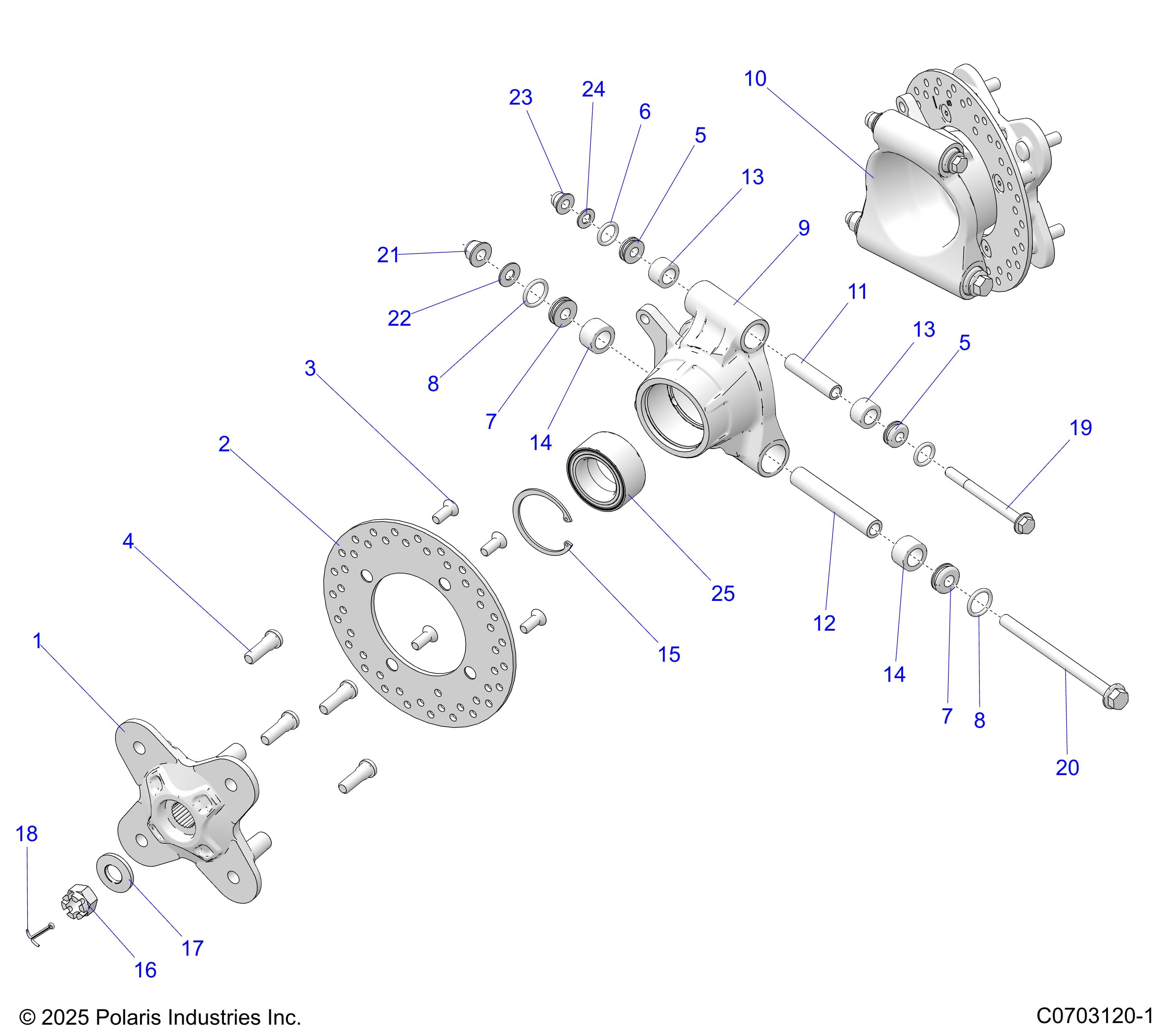 2026 GENERAL 1000 PREMIUM β SUSPENSION, REAR CARRIER diagram