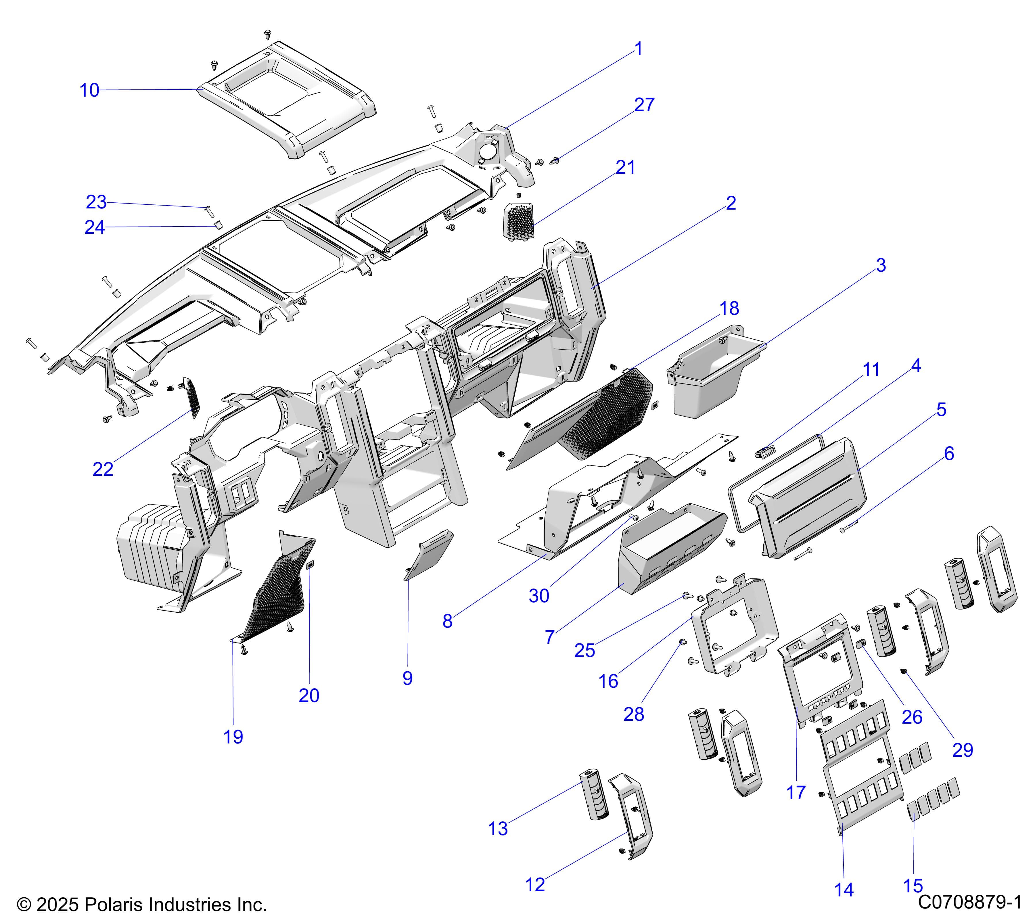 2026 POLARIS XPEDITION XP5 NORTHSTAR β BODY, DASH diagram