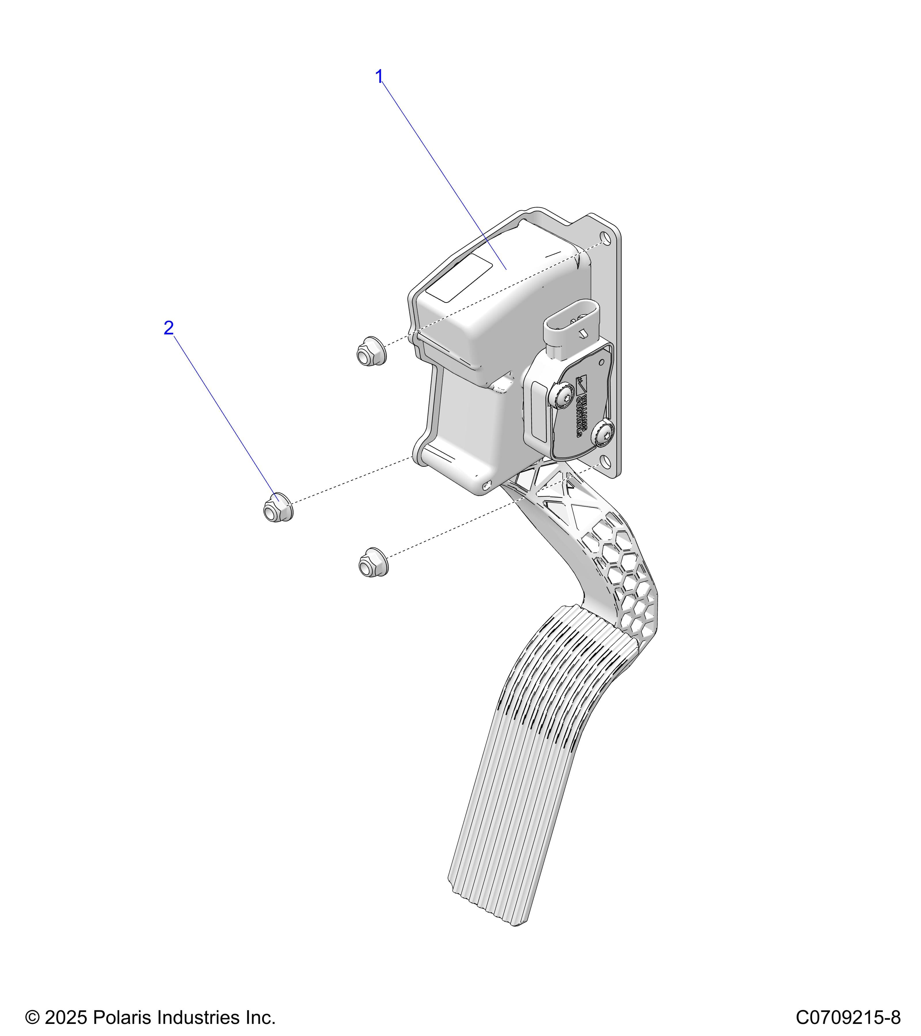 2026 POLARIS XPEDITION ADV NORTHSTAR β ENGINE, THROTTLE PEDAL diagram