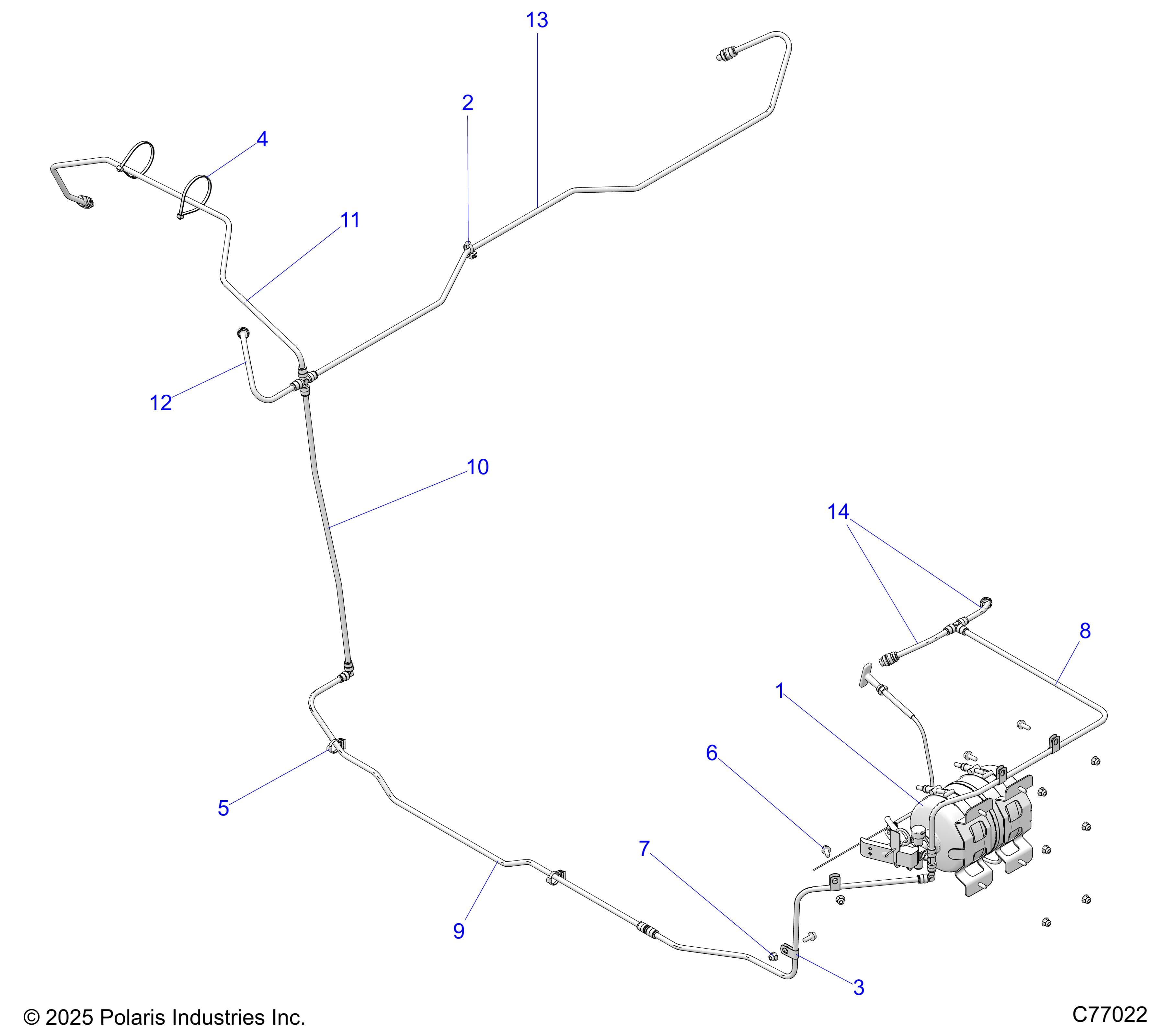 2026 RZR PRO R RACE H.O. β FUEL, FIRE SUPRESSION - Z26RRL2KAL (C77022) diagram
