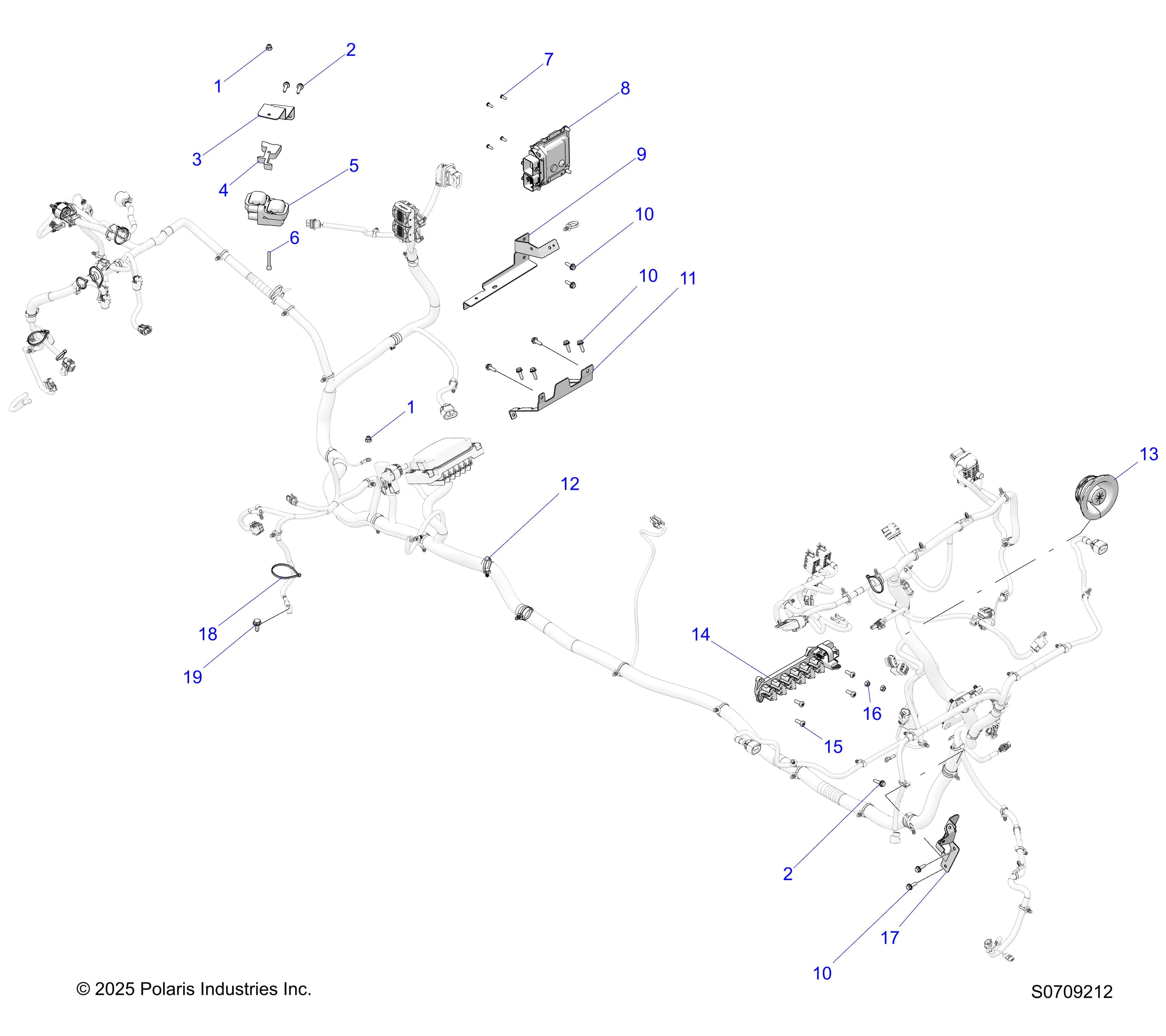 2026 RANGER 1000 XP CREW NSTR ULTIMATE β ELECTRICAL HARNESS COMPONENTS diagram