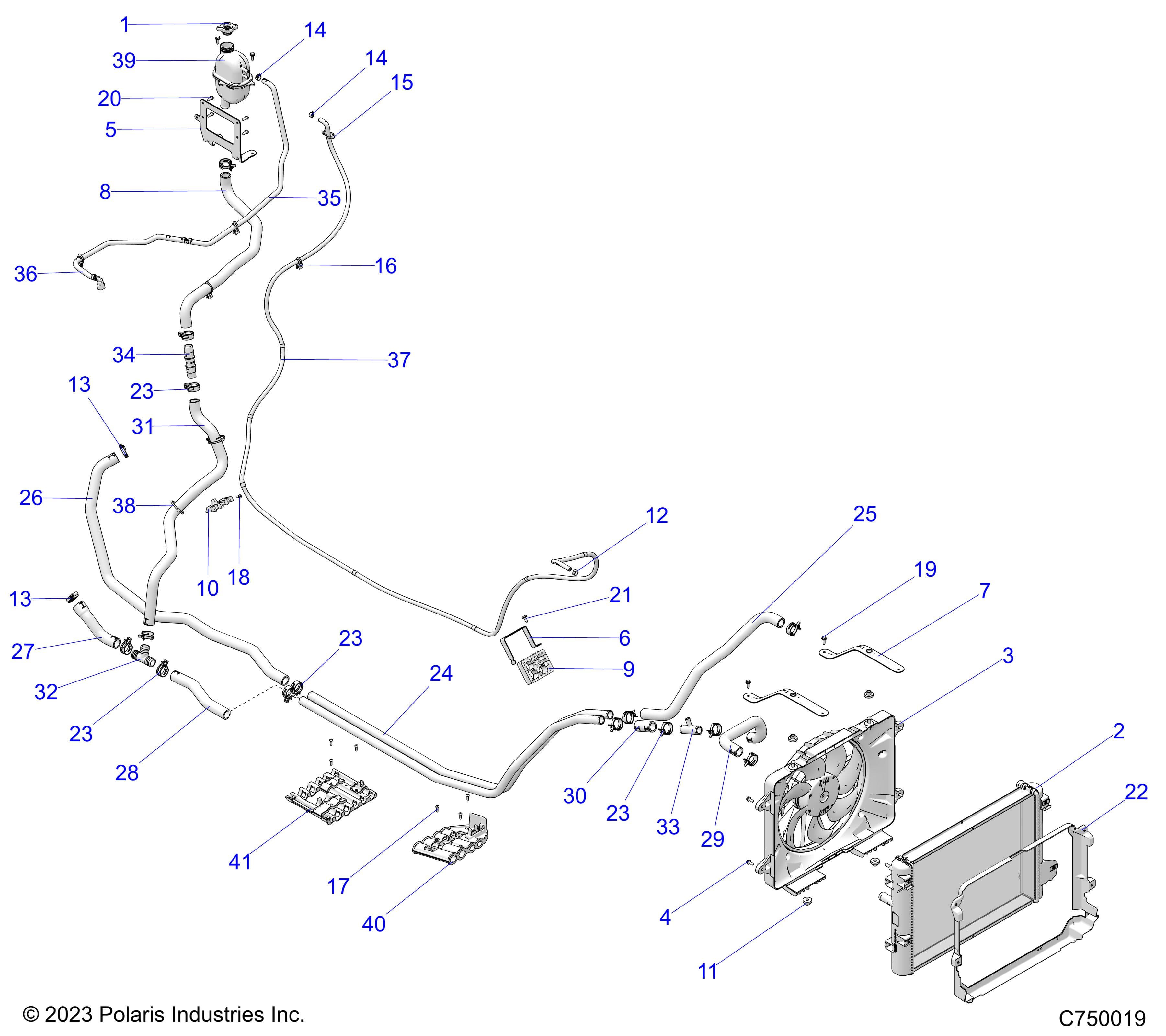 2026 POLARIS XPEDITION ADV NORTHSTAR β ENGINE, COOLING diagram