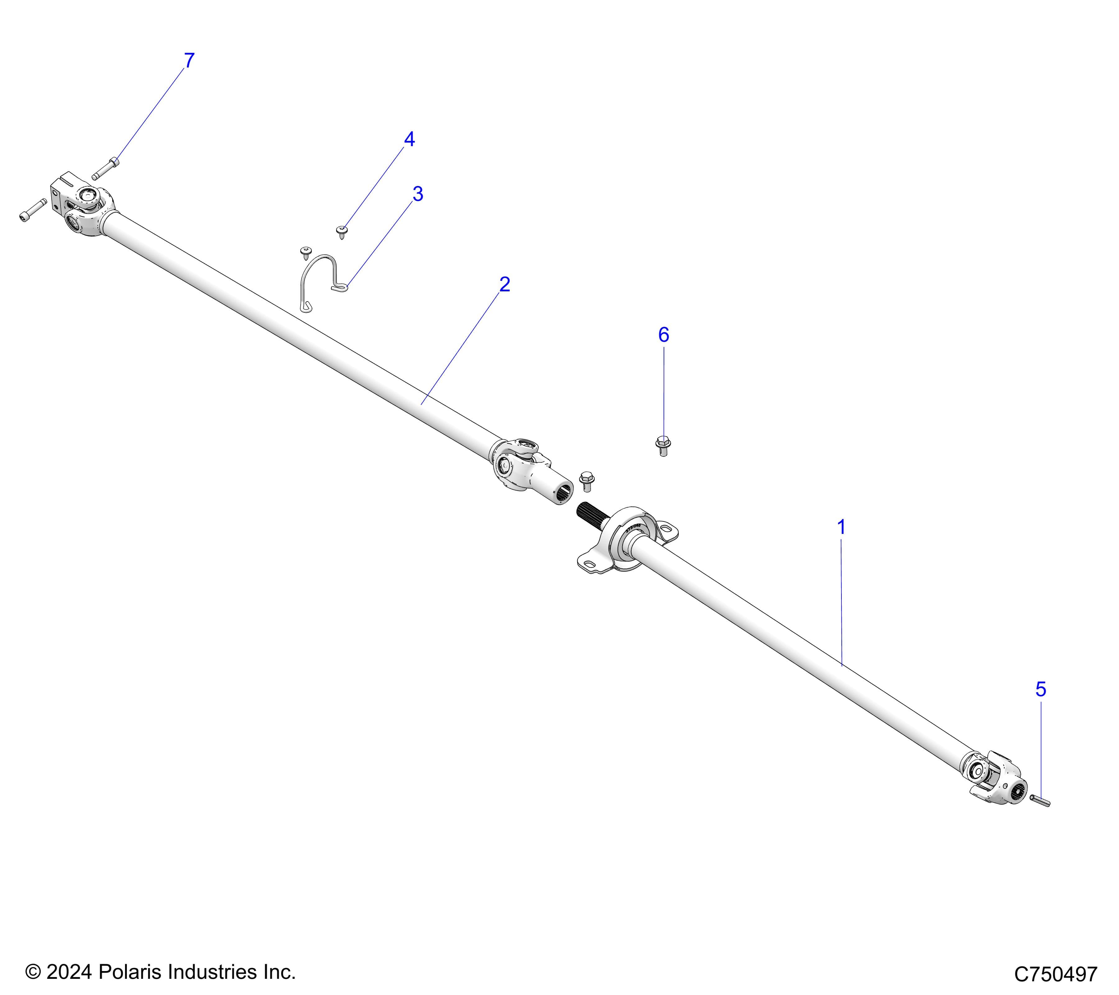 2026 RZR PRO S SPORT β DRIVE TRAIN, PROP SHAFTS - Z26SPE92A4/B4/A6/B6 (C750497) diagram