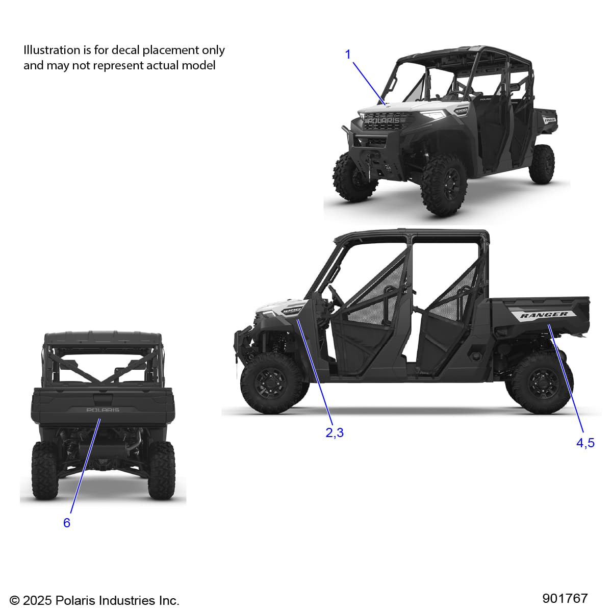 2026 RANGER 1000 CREW EPS β BODY, DECALS, GRAPHIC - R26T6E99A9/AF/AJ/AK/B9/BF/BJ/BK (901767) diagram