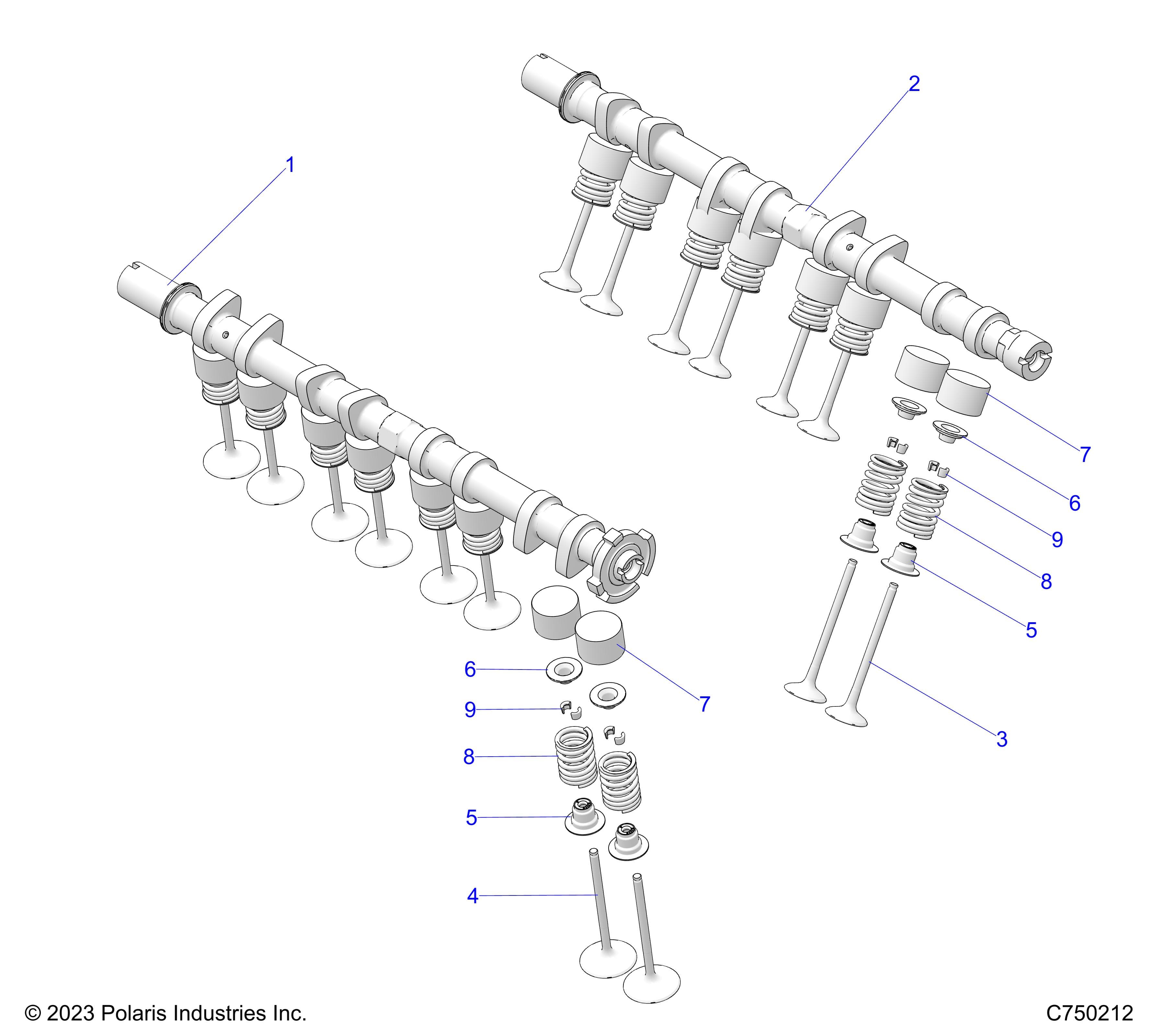 2026 RZR PRO R RACE β ENGINE, VALVES - Z26RRE2KAL (C7502121) diagram