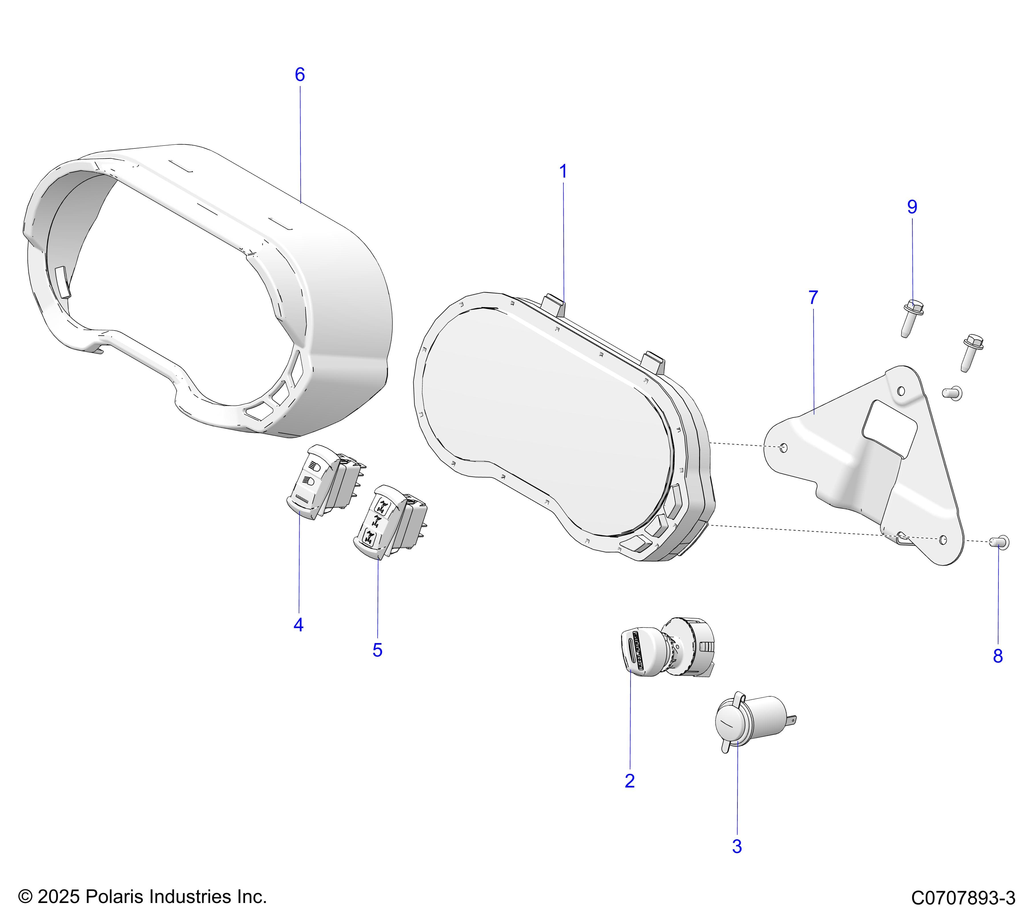 2026 GENERAL 1000 PREMIUM β ELECTRICAL, DASH INSTRUMENTS AND CONTROLS diagram