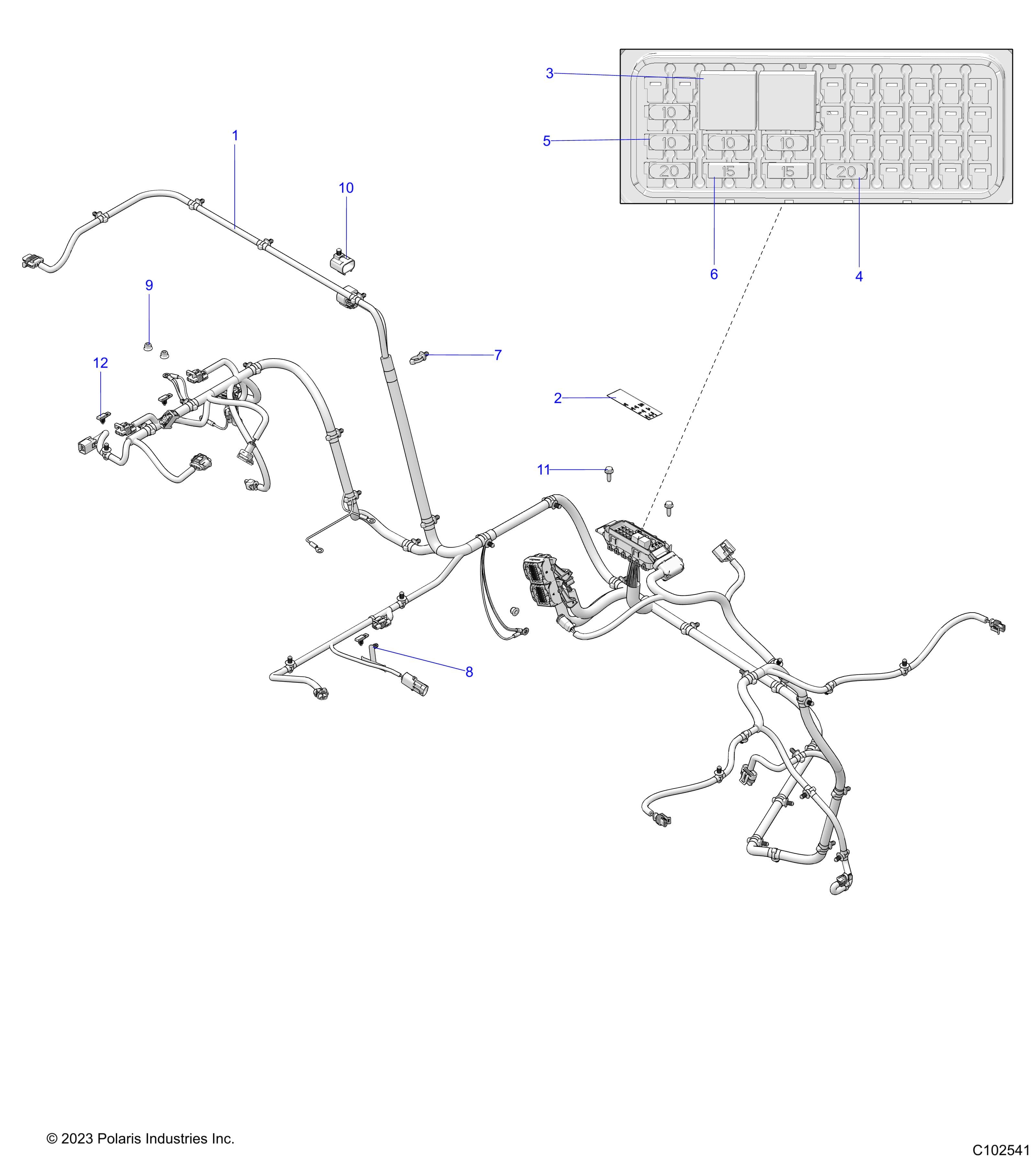 2026 RANGER 150 EFI β ELECTRICAL, WIRE HARNESS - R26HZA15A5/B5 (C102541) diagram