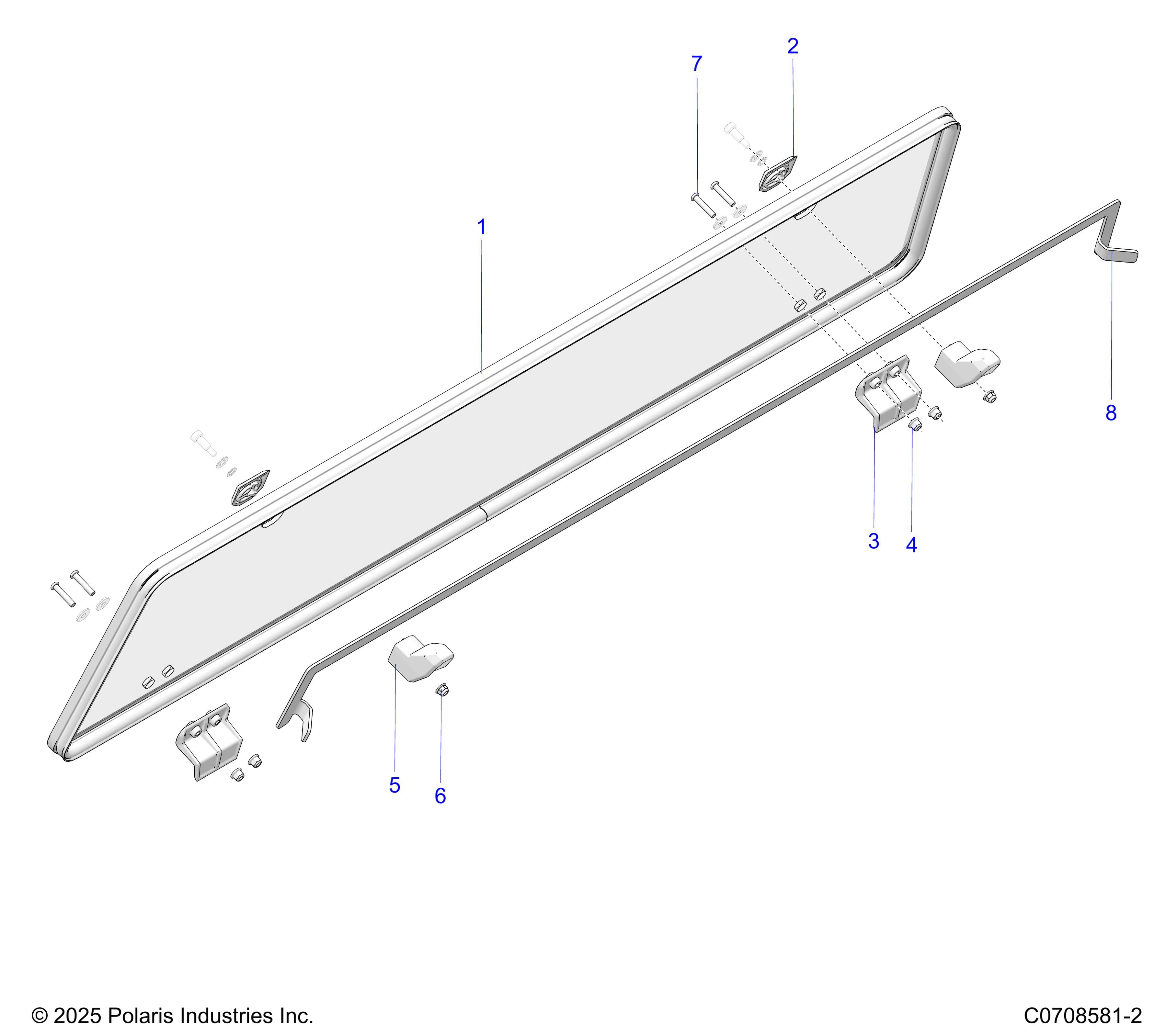 2026 POLARIS XPEDITION XP5 NORTHSTAR β BODY, REAR WINDOW ASM. diagram
