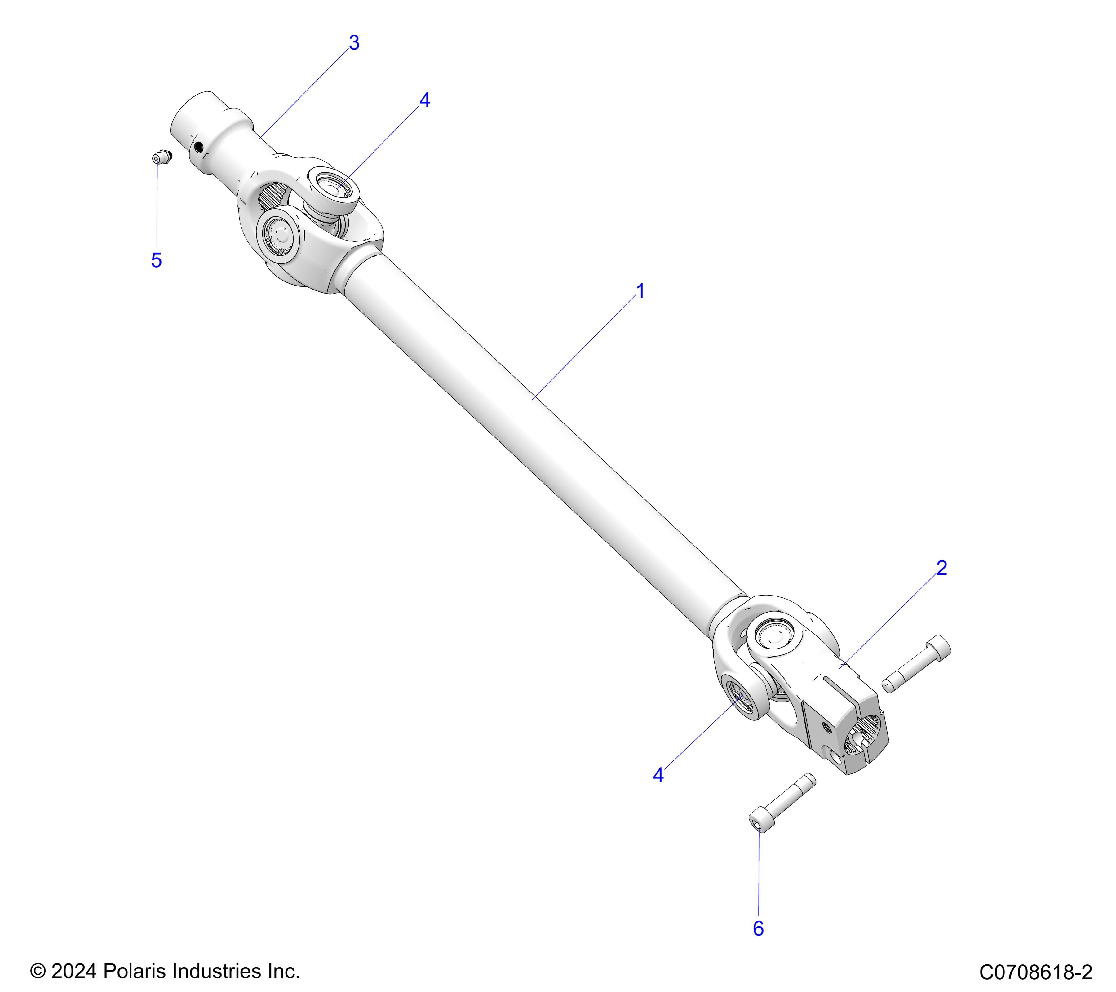 2026 POLARIS XPEDITION ADV NORTHSTAR β DRIVE TRAIN, FRONT PROP SHAFT diagram