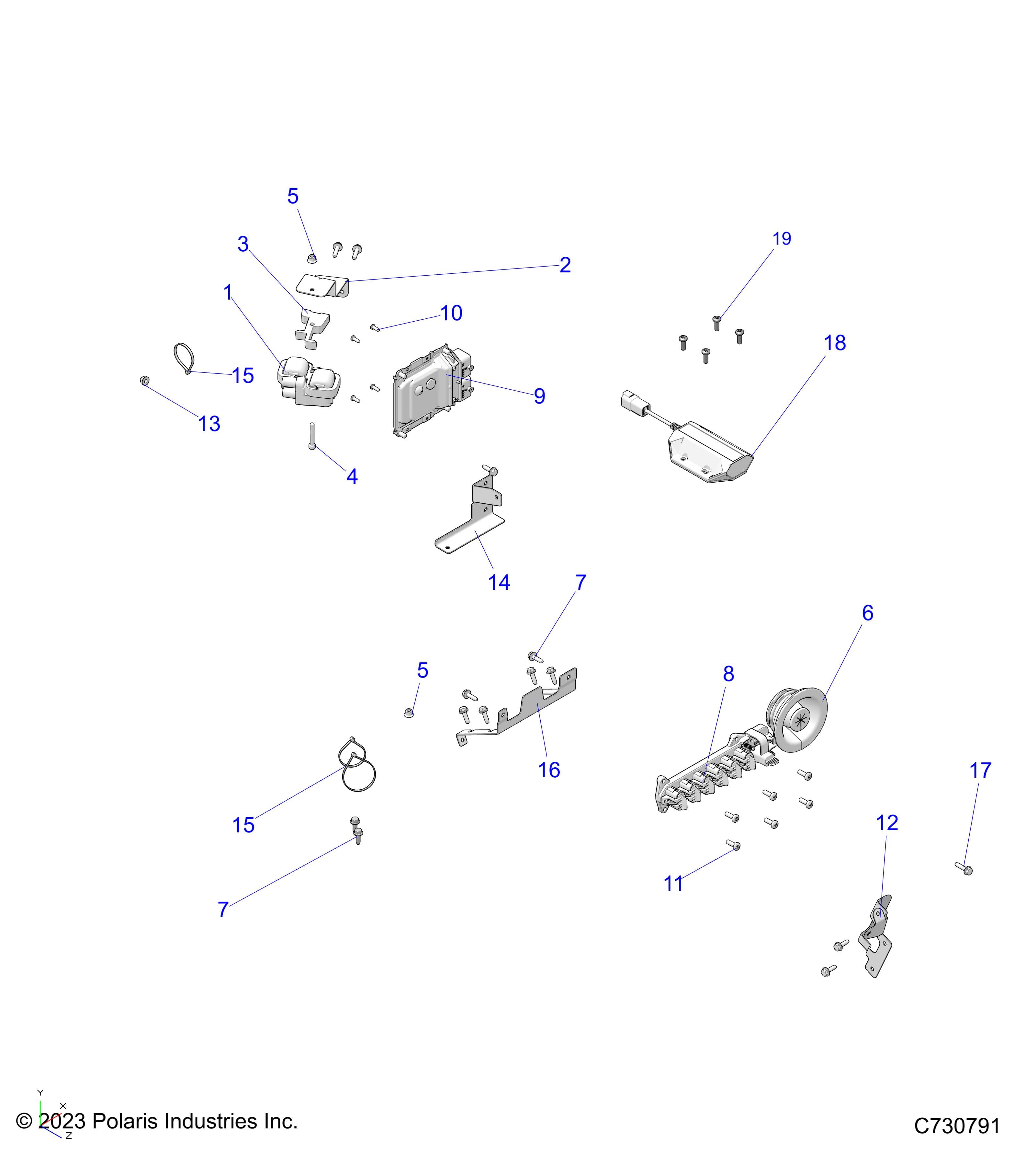 2026 RANGER 1000 XP NSTR ULTIMATE TRAIL BOSS β ELECTRICAL, HARNESS, COMPONANTS - R26RRV99AK (C730791) diagram
