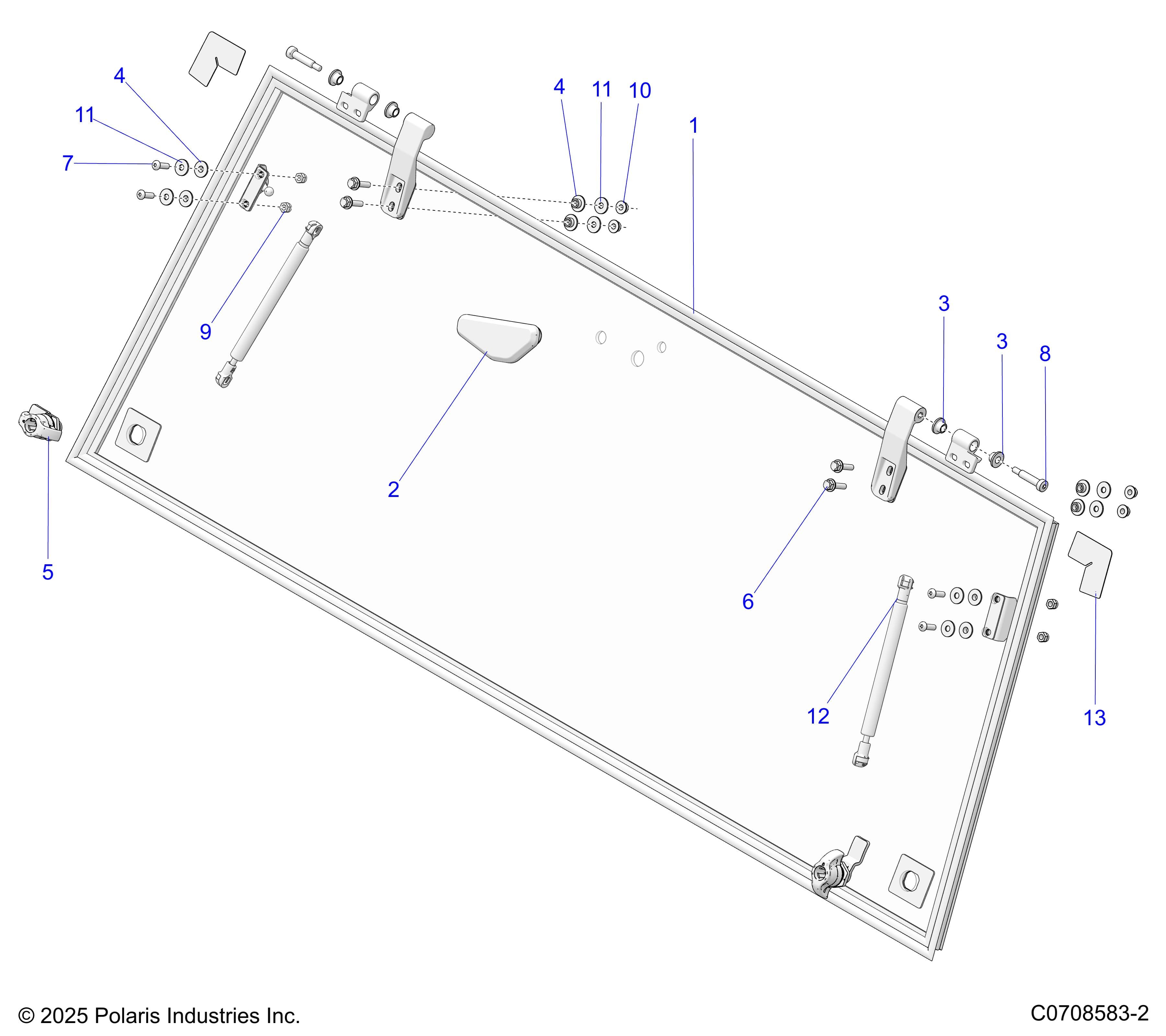 2026 POLARIS XPEDITION ADV NORTHSTAR β BODY, REAR WINDOW ASM. diagram