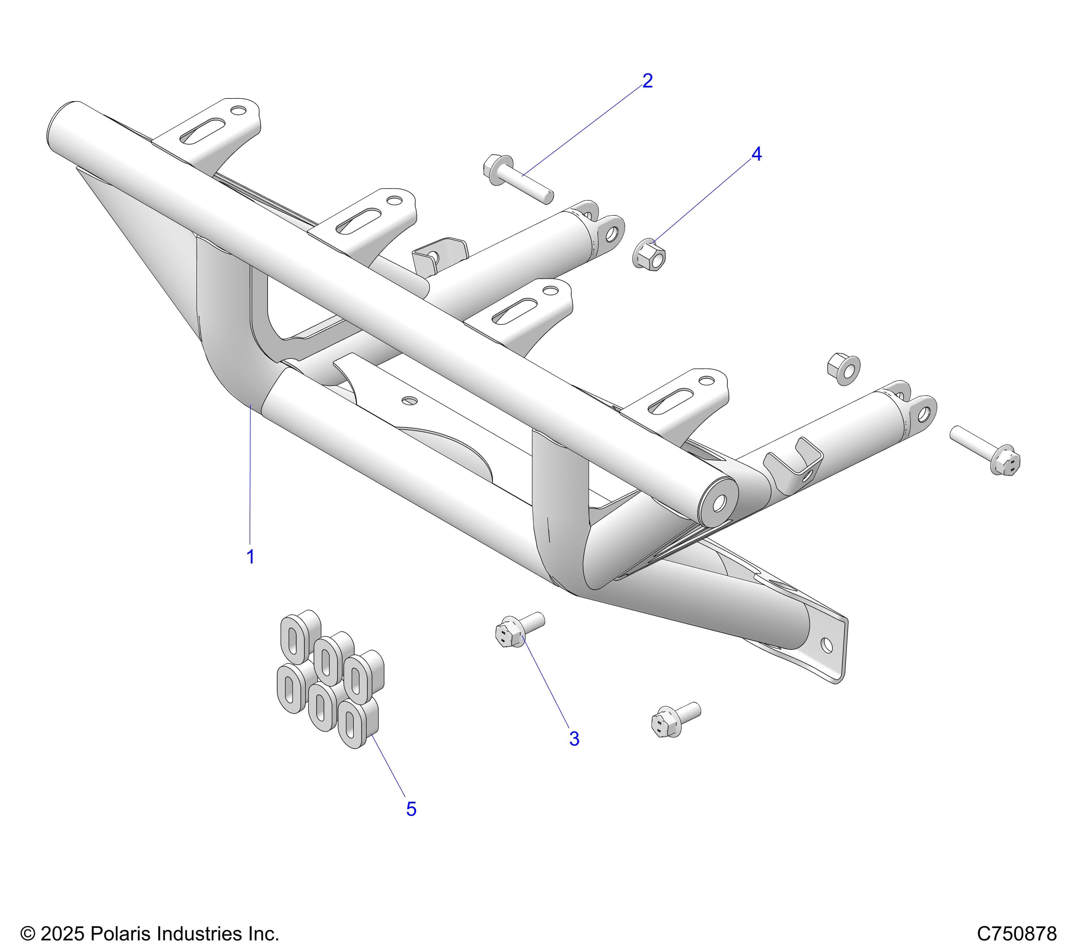 2026 RZR PRO R RACE H.O. β BODY, FRONT BUMPER - Z26RRL2KAL (C750878) diagram