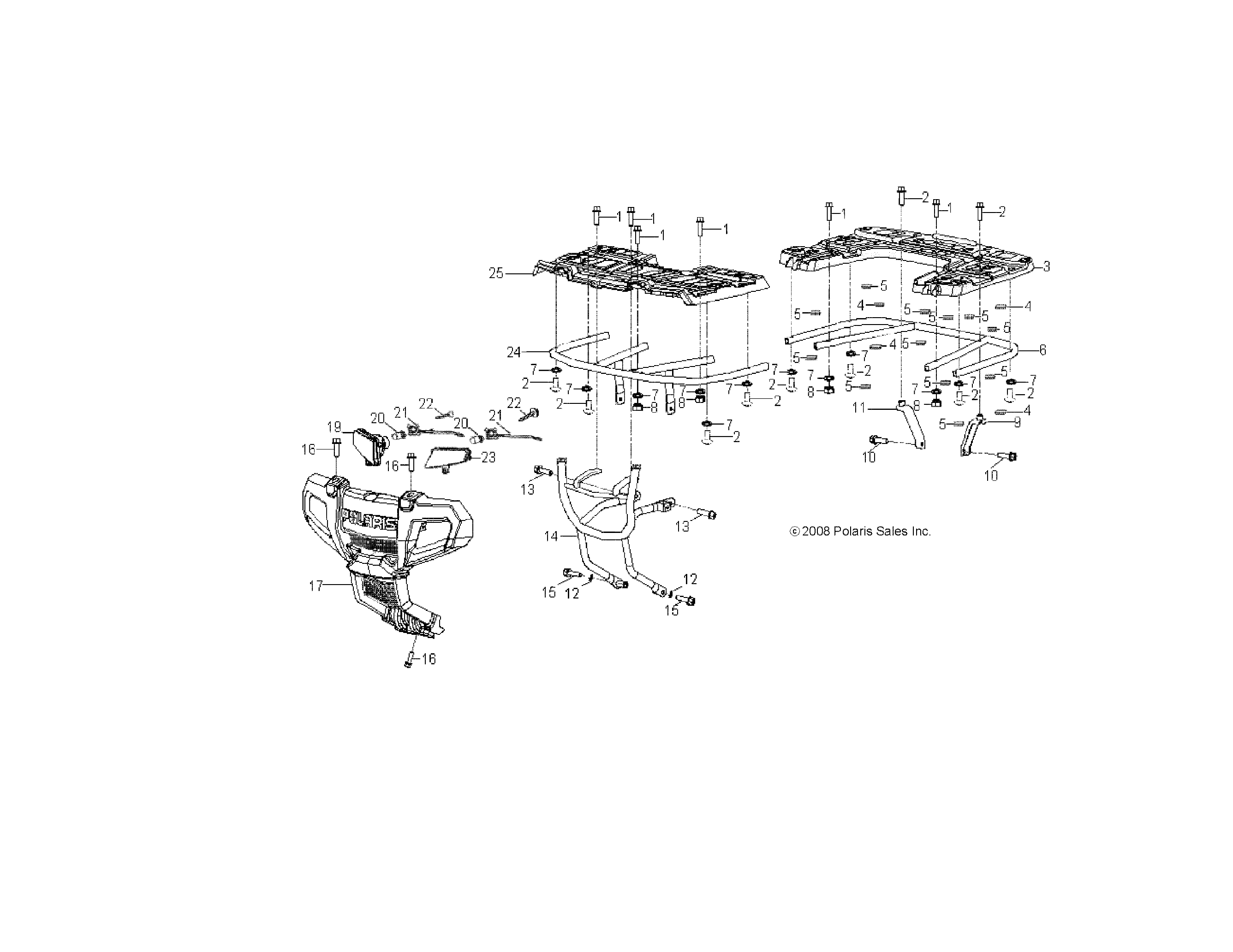 2026 SPORTSMAN 110 R01 - A26YFA11B5 β CHASSIS, BUMPER - A26YFA11B5 (49ATVBUMPER09SP90) diagram